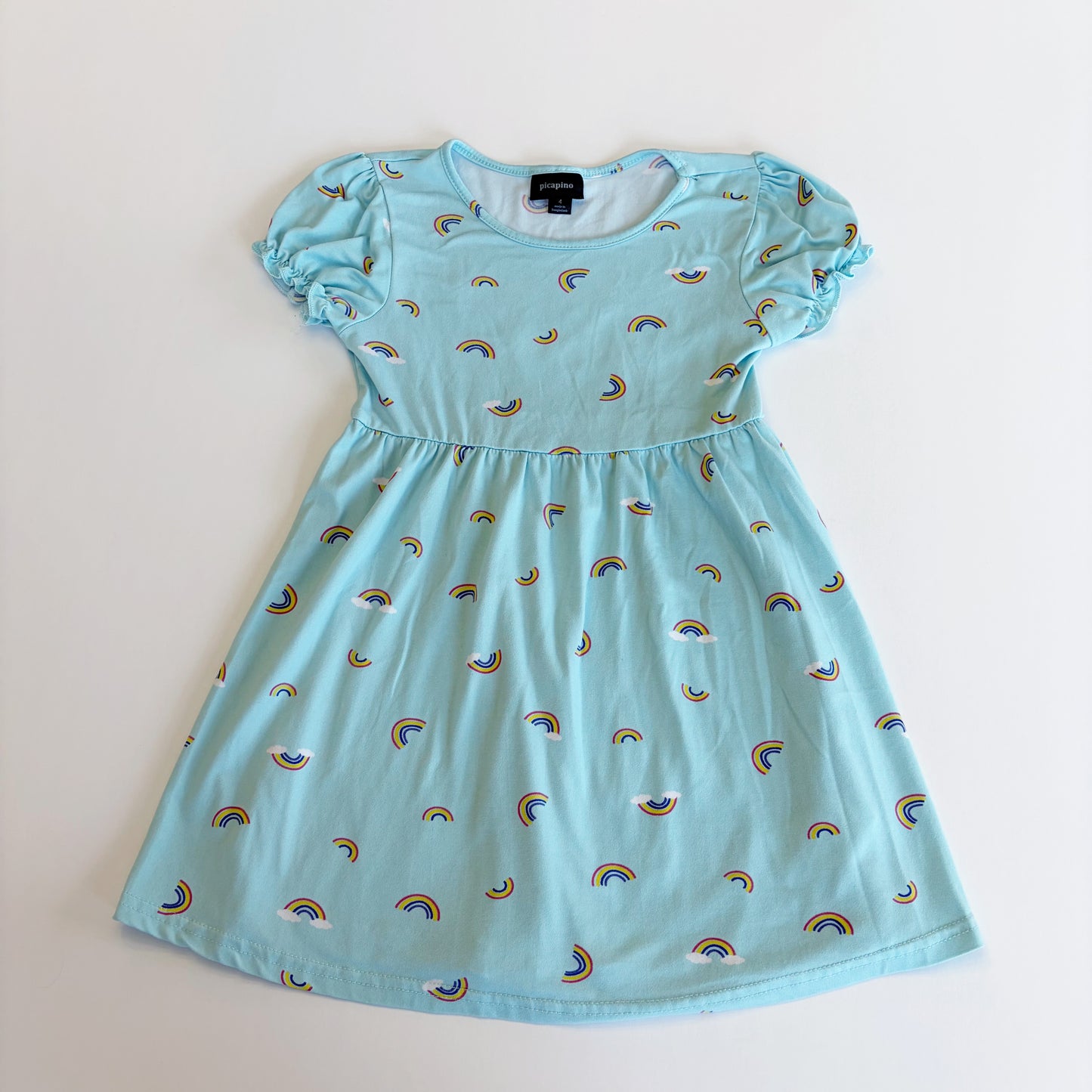 #79 | Size 4 | Picapino Girls Rainbow Soft Dress