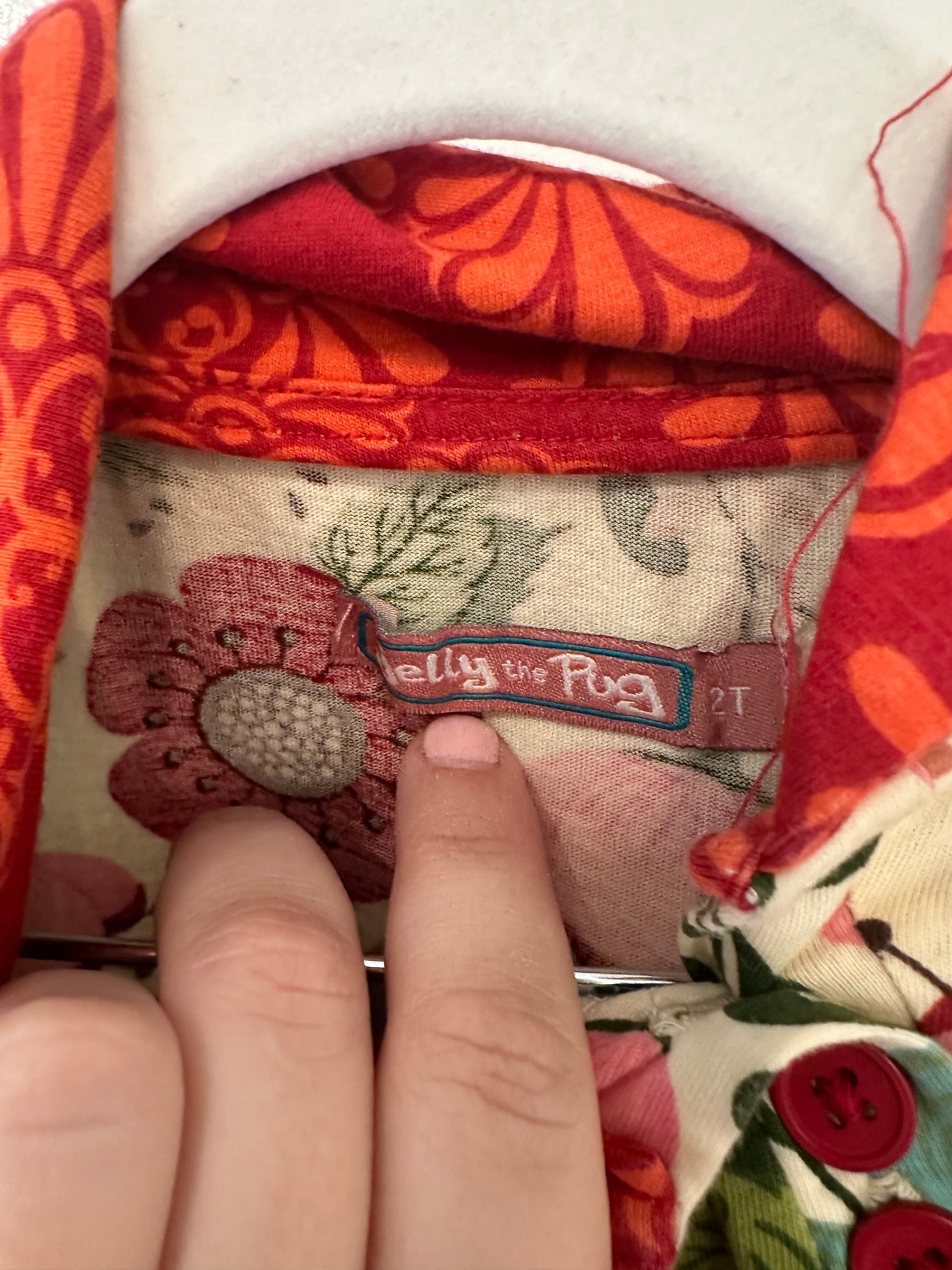 #85 REDUCED Jelly the Pug Dress + Pants Fall Floral Set, Girls 2T