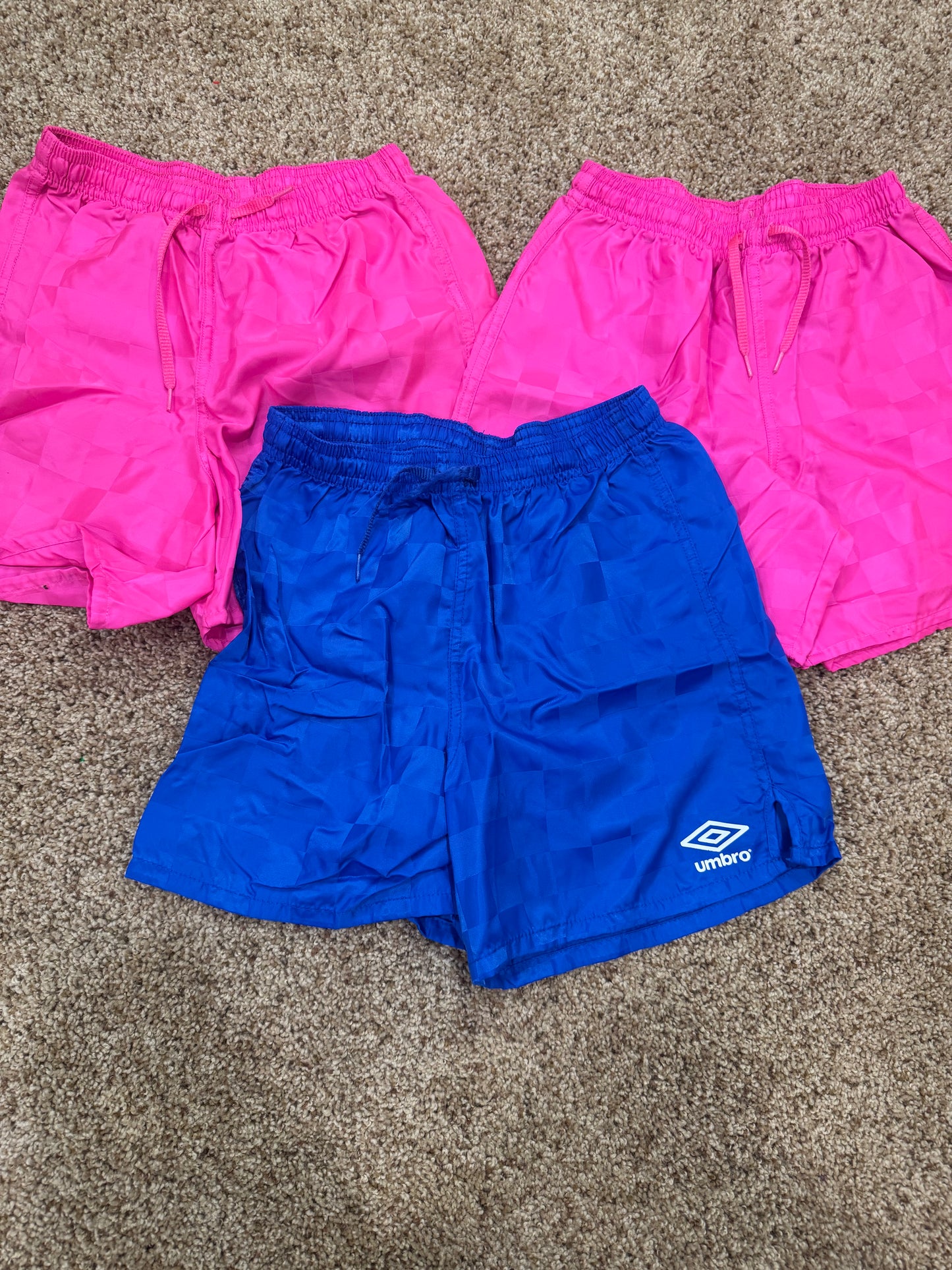 #73 girls soccer shorts, size YS, umbro