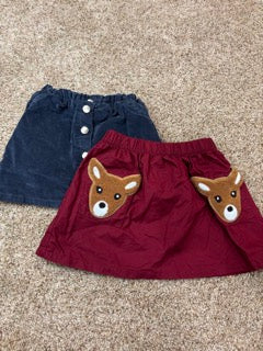 #47 girls 5T corduroy skirts