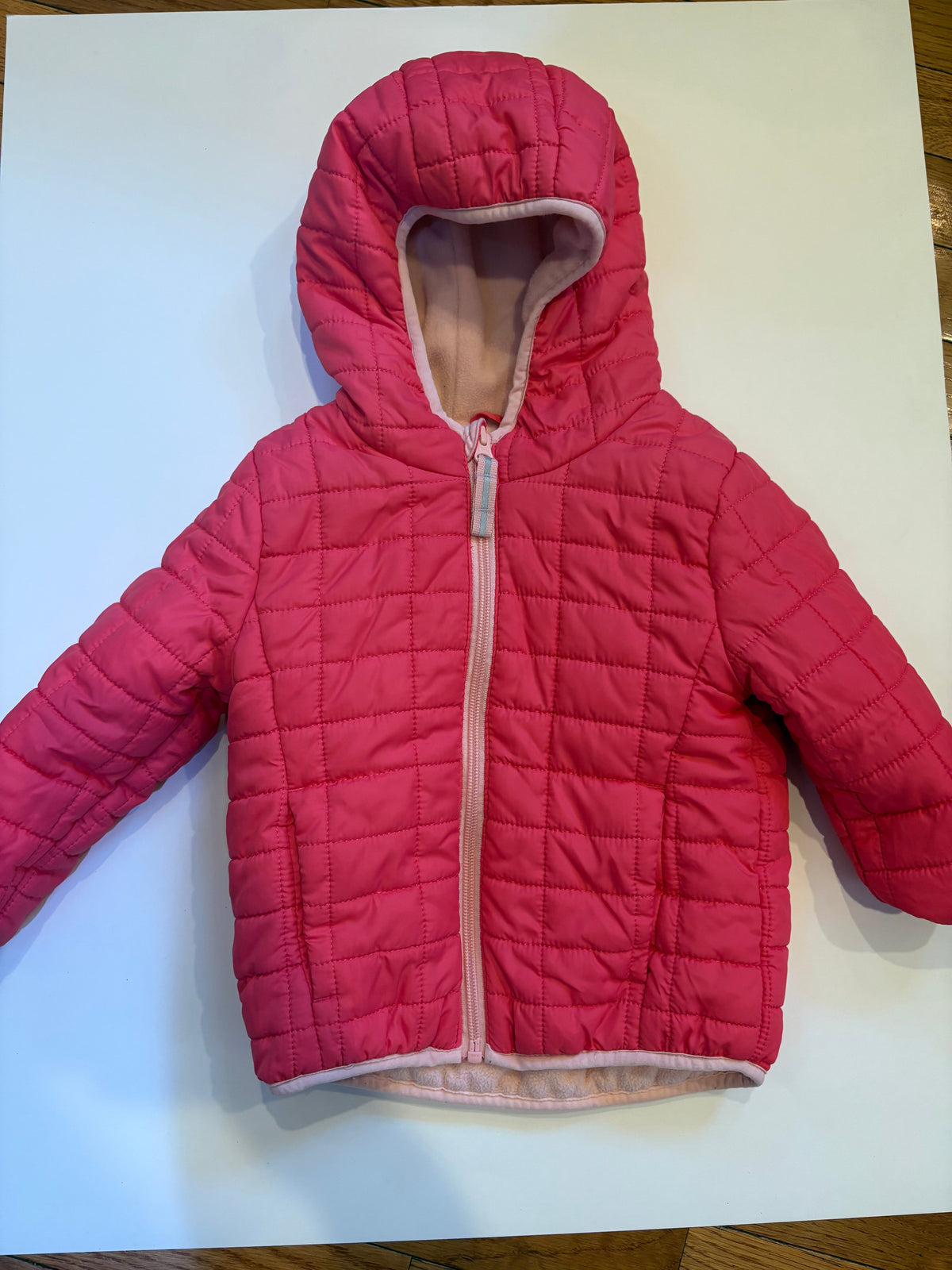 Seller 186 - Cat & Jack Girls Pink Winter Jacket - 2T - VGUC