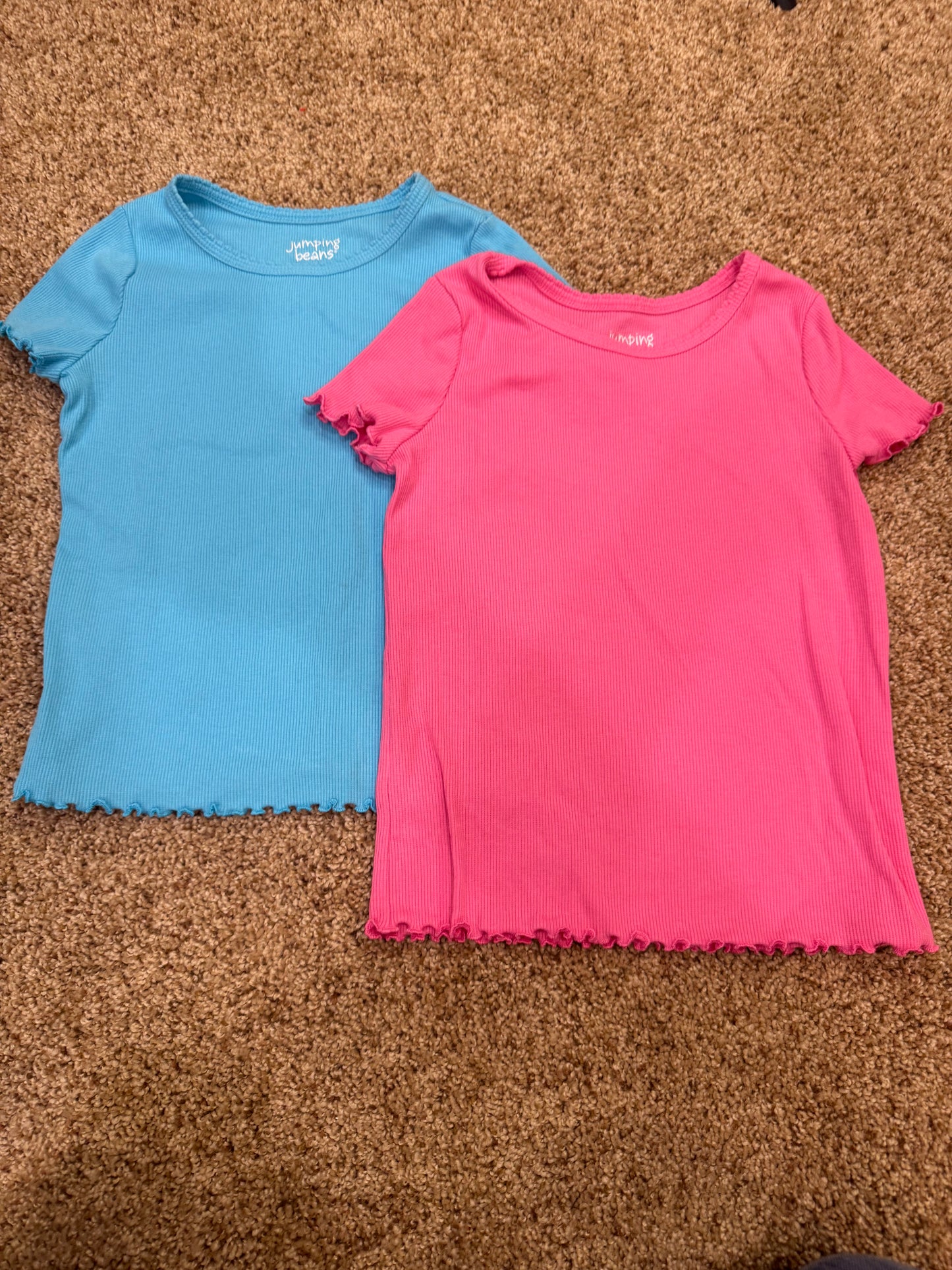 #73 girls size 7 jumping beans t-shirts