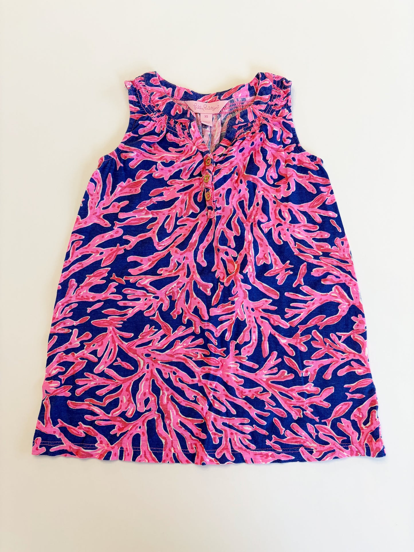 #79 | Size XS | Lilly Pulitzer Girls Pink Coral Tunic Top / Dress REDUCED