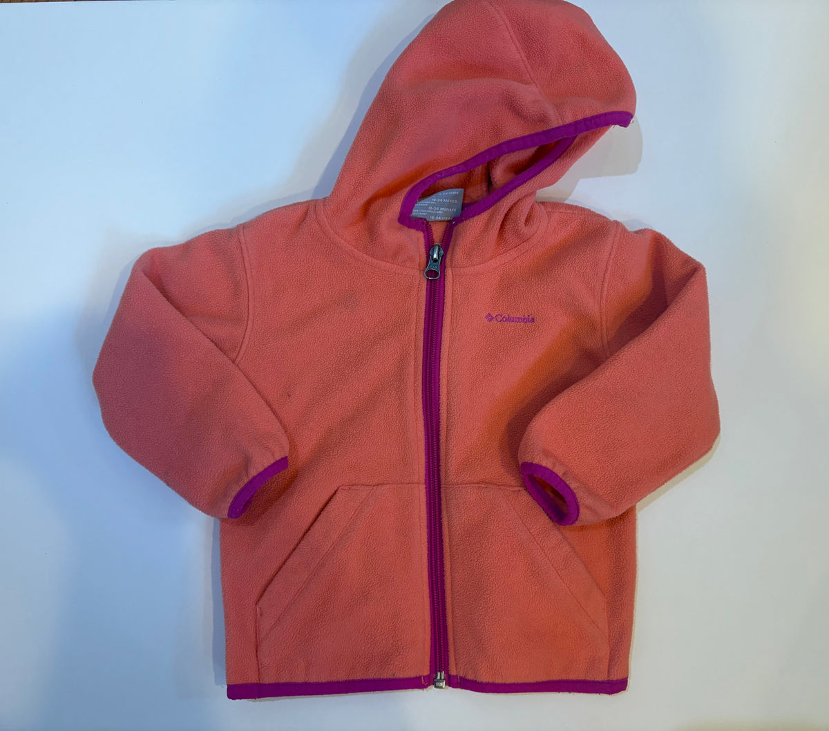 Seller 186 - Columbia Girls Fleece Jacket - 18-24 Months - VGUC