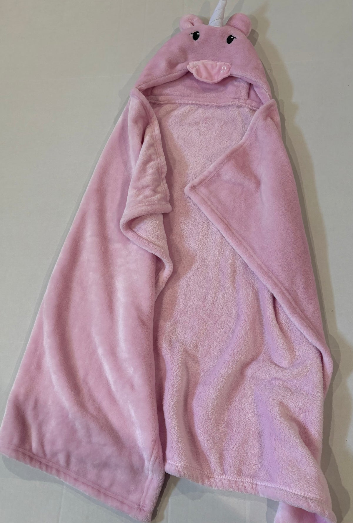 #25 Girls pink hooded unicorn blanket