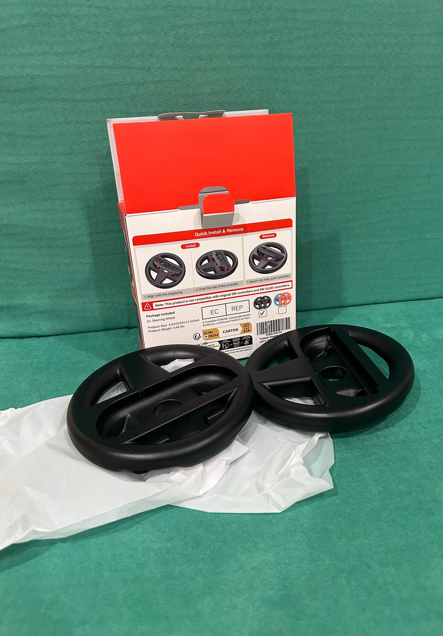 Seller 128 - Nintendo Switch Steering Wheel Controller Covers - New in Box!