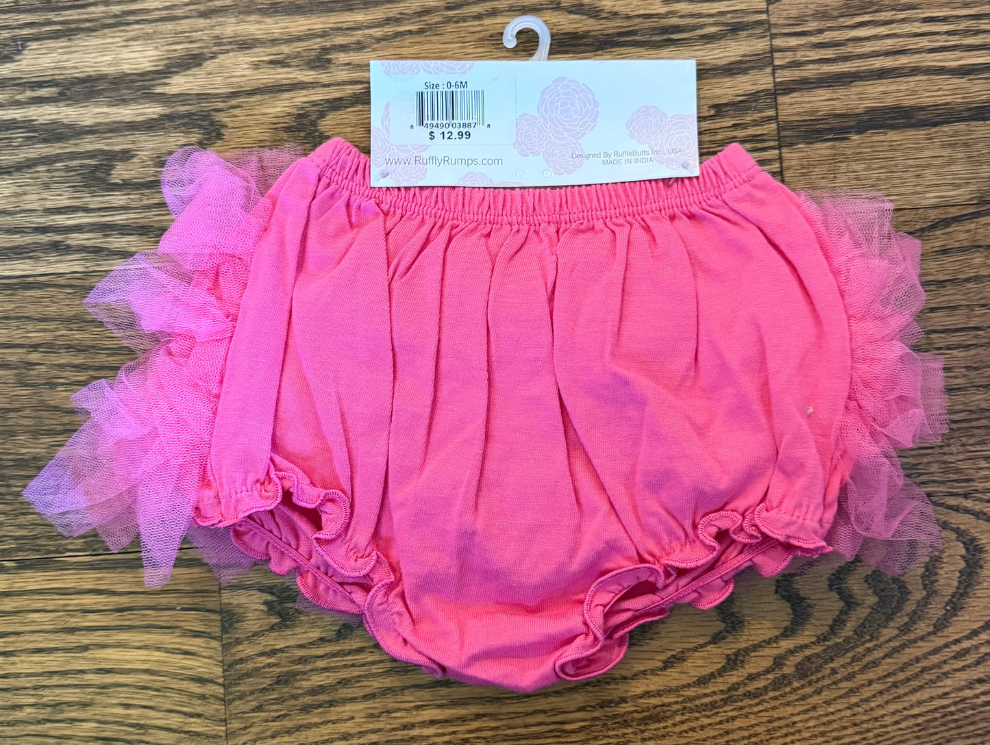 #28 NEW Ruffle Butts Girls Diaper Cover 0-6 months