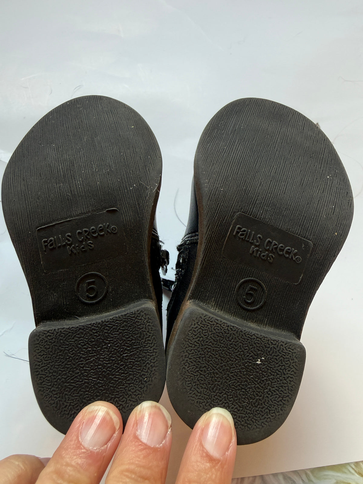 #170 Falls Creek black and sparkle zip up books girls 5c