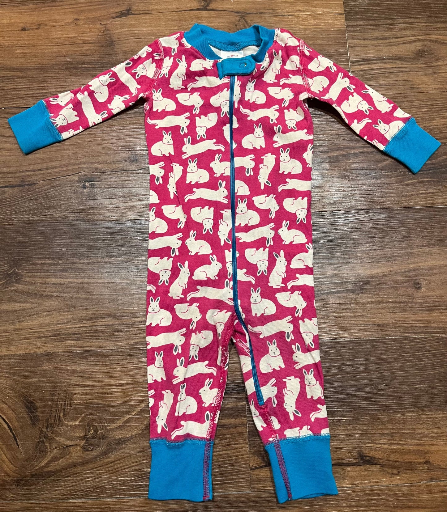 #67 Hanna Andersson Pajamas 6-9 months bunnies