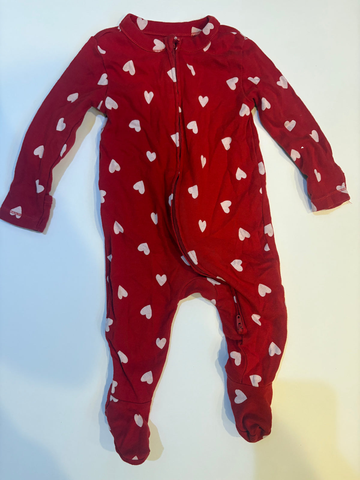 Seller 186 - Old Navy Girls Heart PJs 3-6 Months - EUC