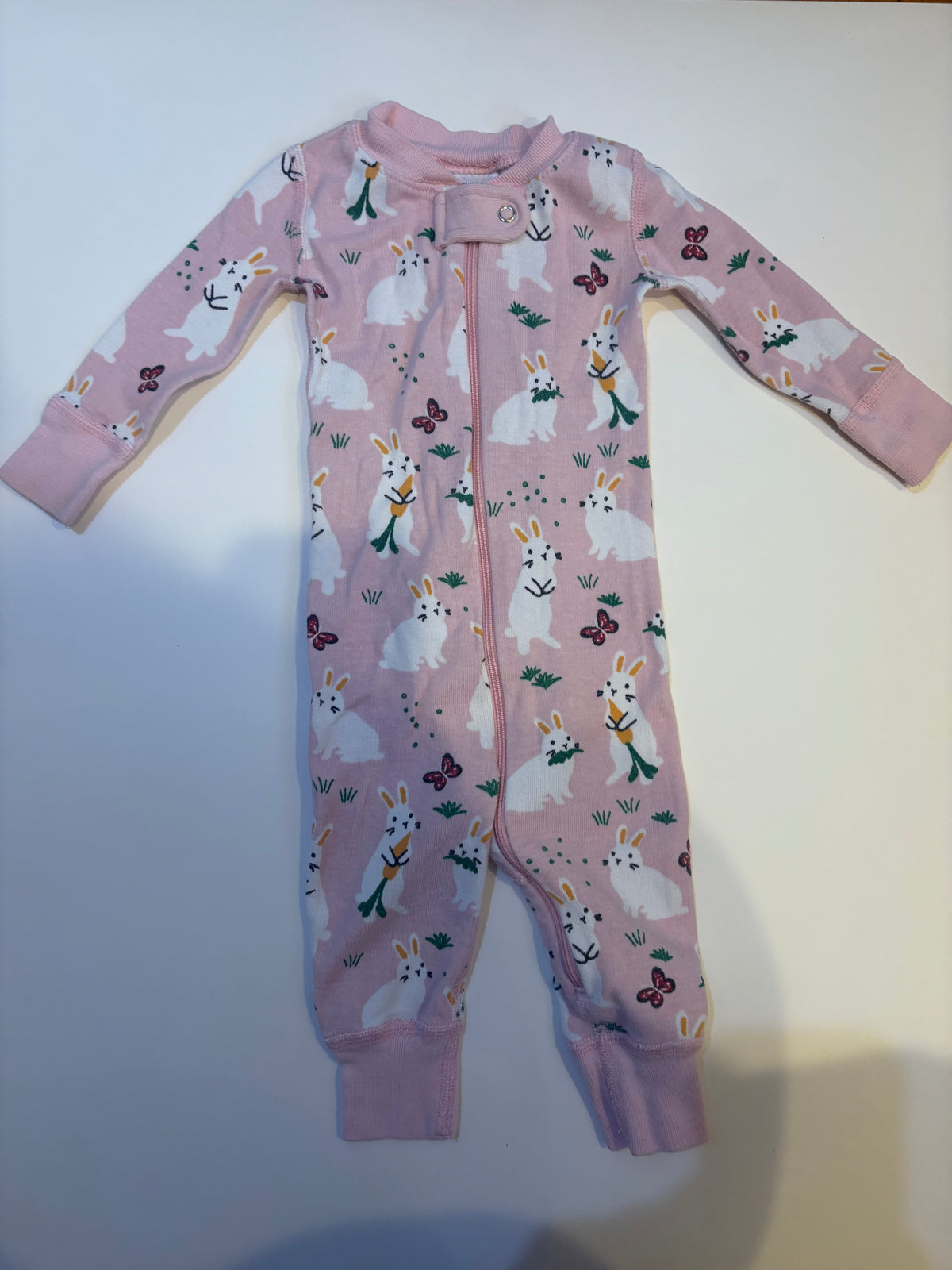 Seller 186 -Hanna Andersson Girls Rabbit PJs - Size 60 (3-6 Months) - VGUC