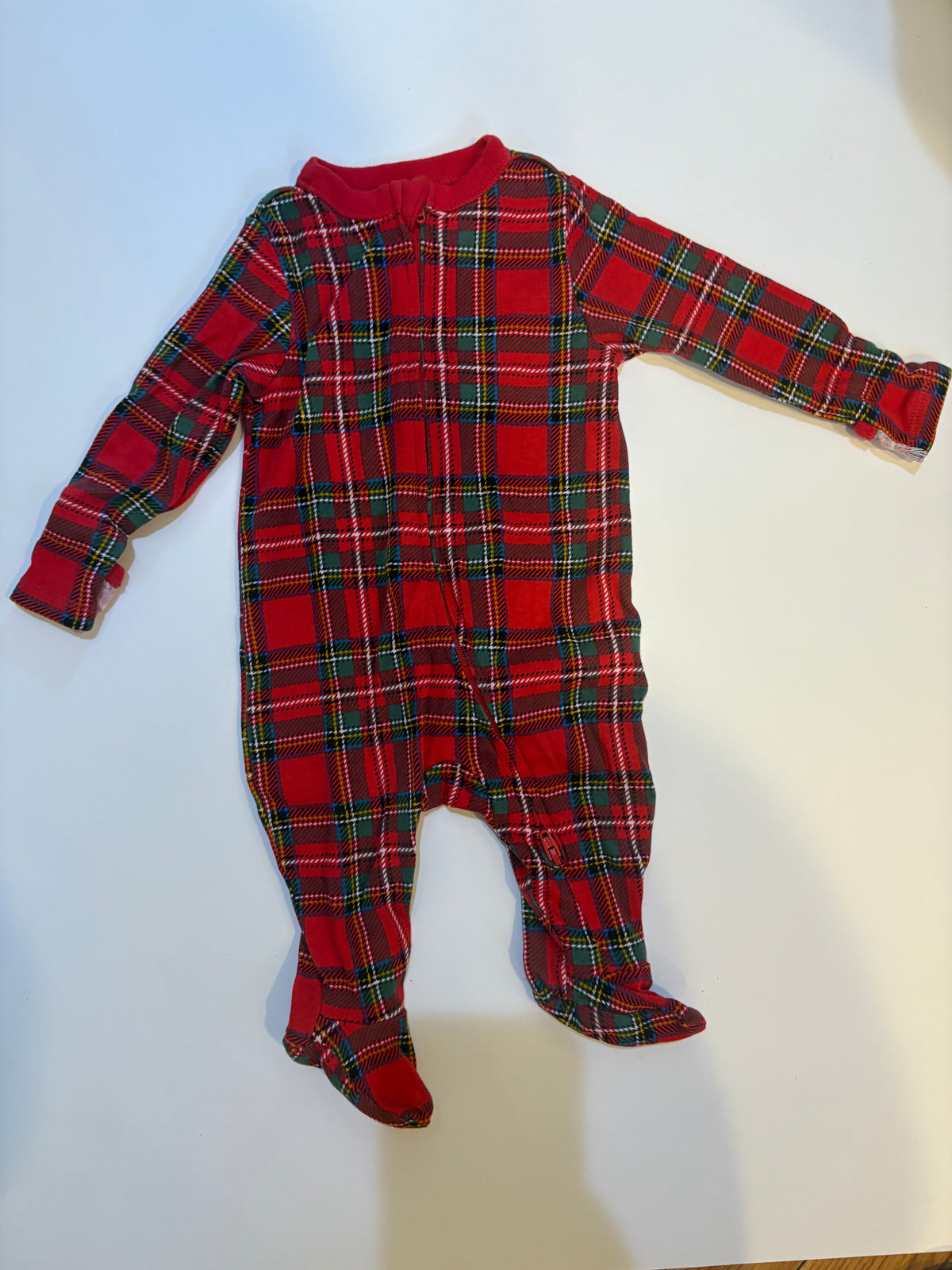 Seller 186 - Old Navy Christmas Plaid PJs - 0-3 Months - EUC