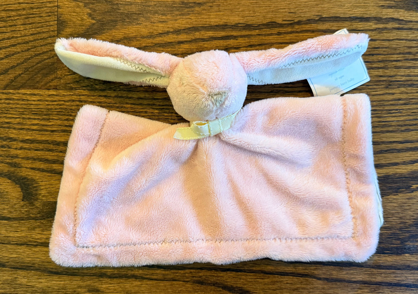 #28 NEW Pottery Barn Kids Pink Bunny Lovey