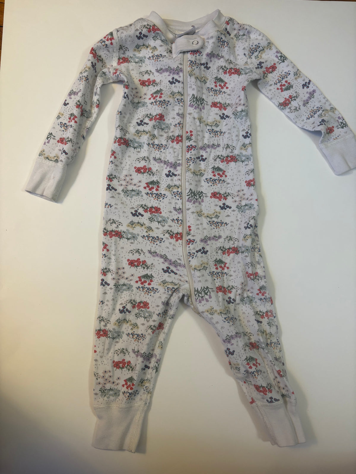 Seller 186 - Hanna Andersson Girls Floral PJs - Size 80 (18-24 Months) - VGUC