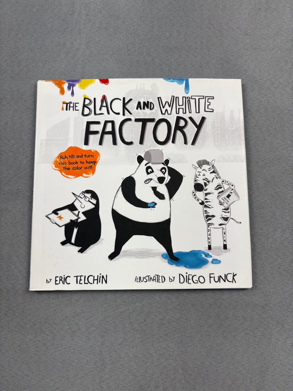 #39 The Black & White Factory, interactive picture book
