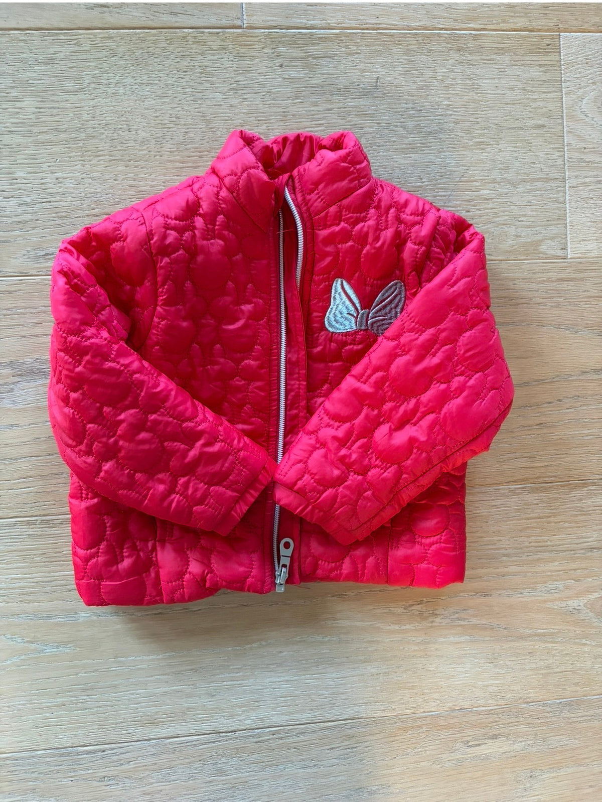 #158 Disney Girls 2T Pink Minnie Mouse Puffer Jacket