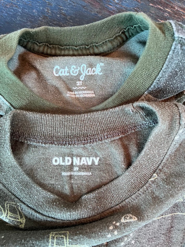 Seller #94: Set of 2 Cat and Jack T-Shirts, 2T