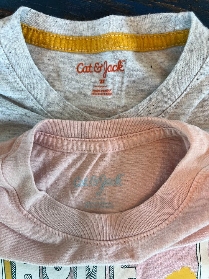 Seller #94: Set of 2 Cat and Jack T-Shirts, 2T