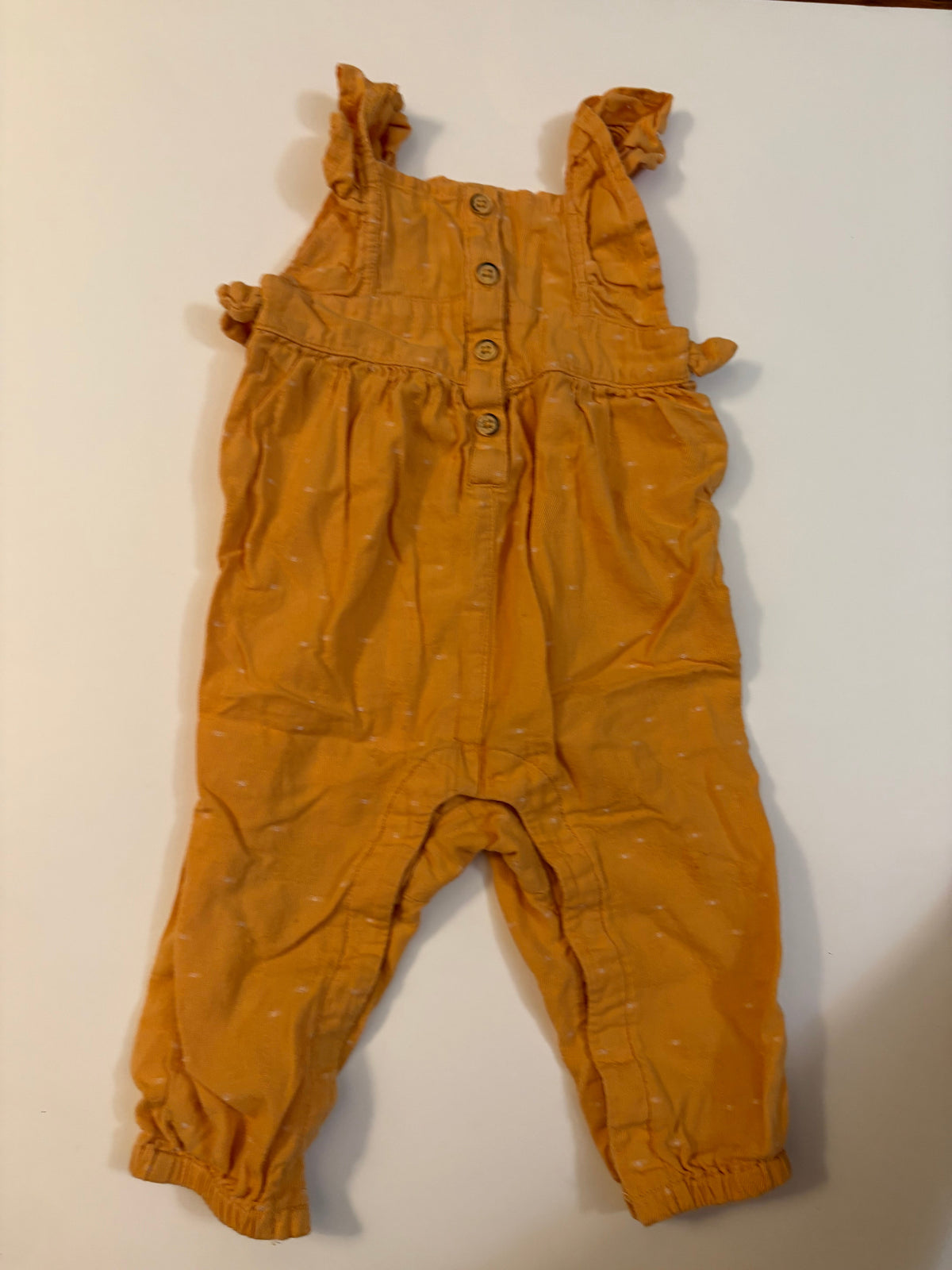 Seller 186 - Cat & Jack Girls Yellow Romper - 12 Months - VGUC