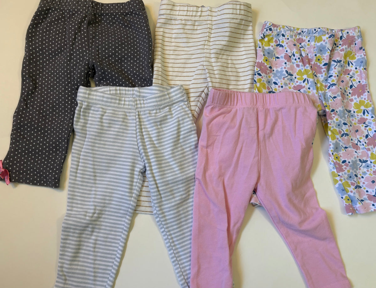 Seller 186 - Girls 3-6 Month Leggings Bundle ( Set of 5) - VGUC