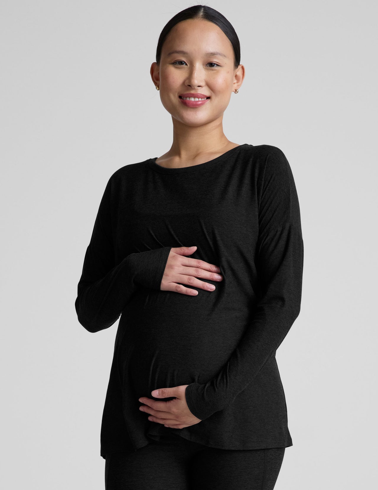 Seller 189 Women’s Large Beyond the Bump by Beyond Yoga Featherweight Nursing Tee EUC