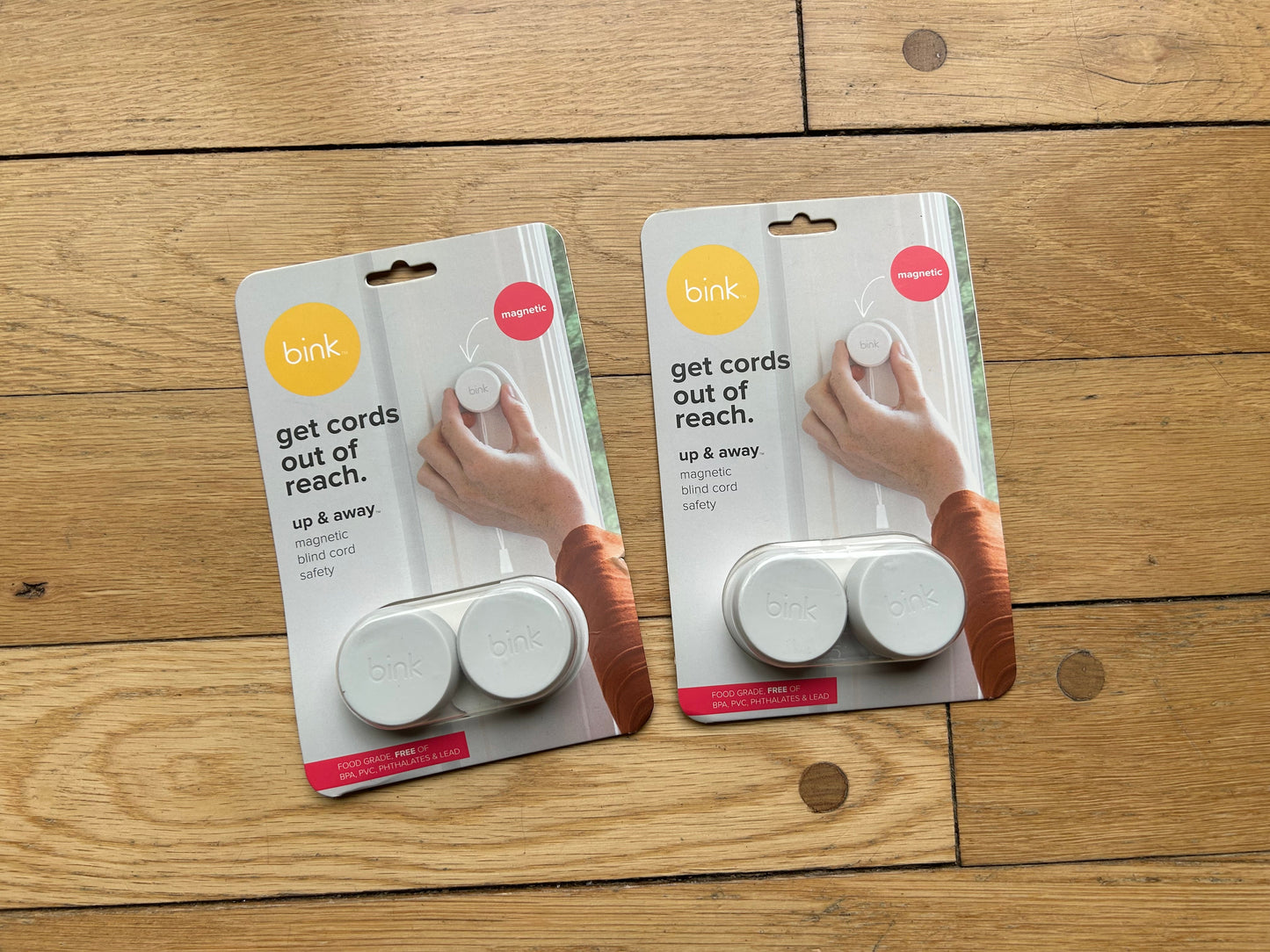 Seller 128 - Bink Magnetic Blind Cord Safety Wraps (2 sets) - New in Package!
