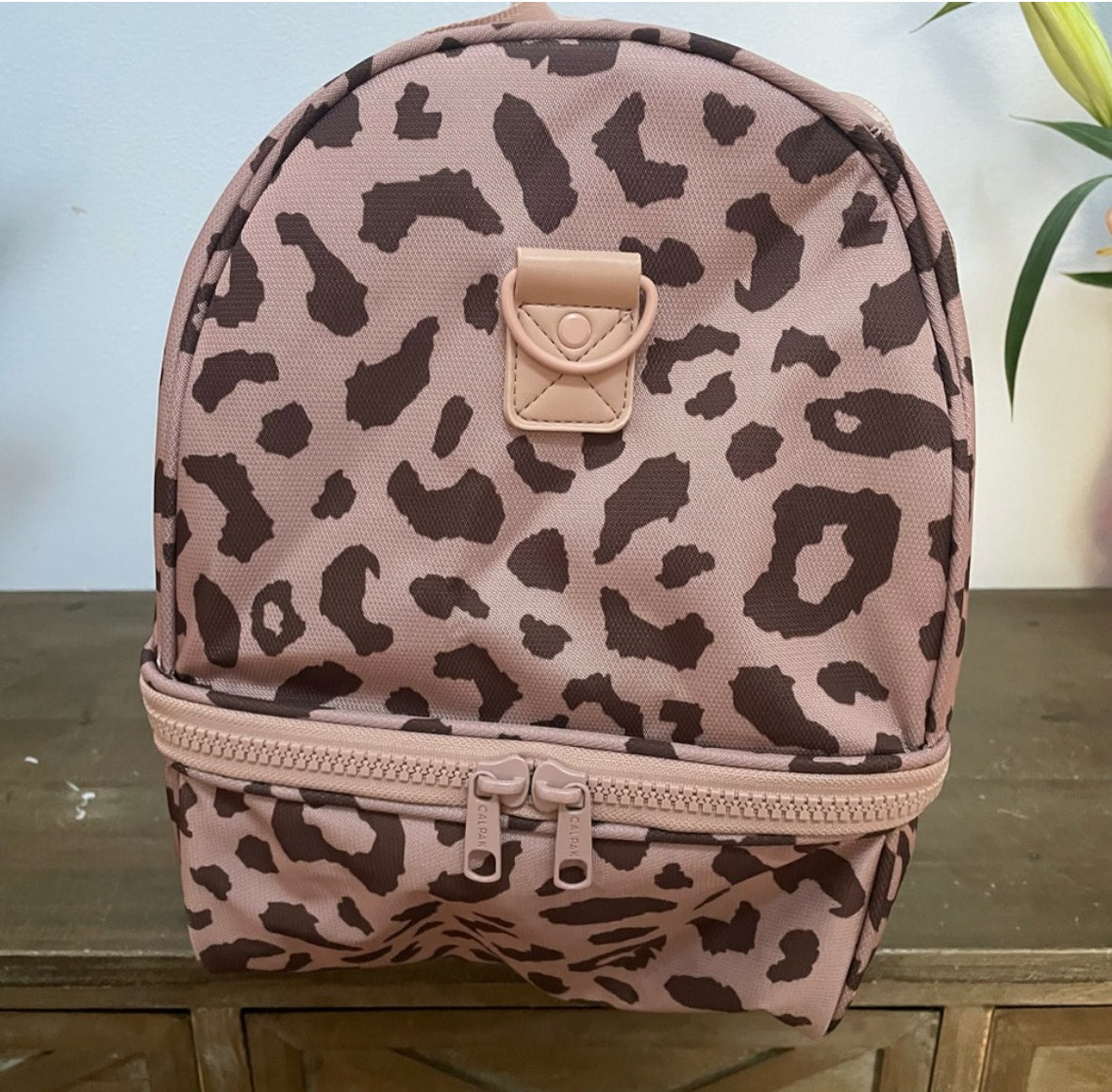 #198- Calpak Duffle, Pink Animal Print, Weekender/ Carry On Bag
