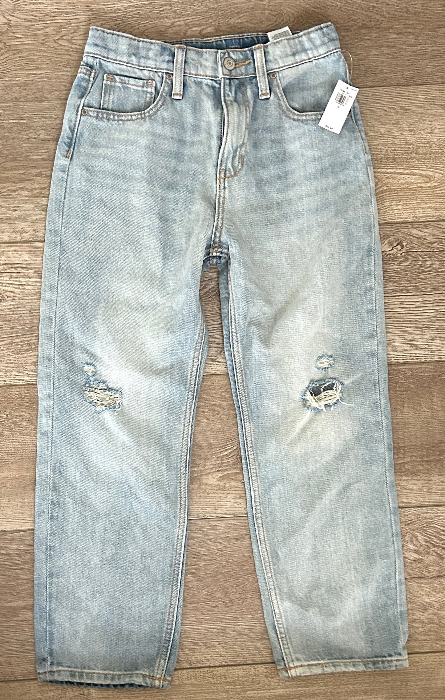 #15 ON 10 NWT Slouchy Straight Jeans (Girls) with Adjustable Waist