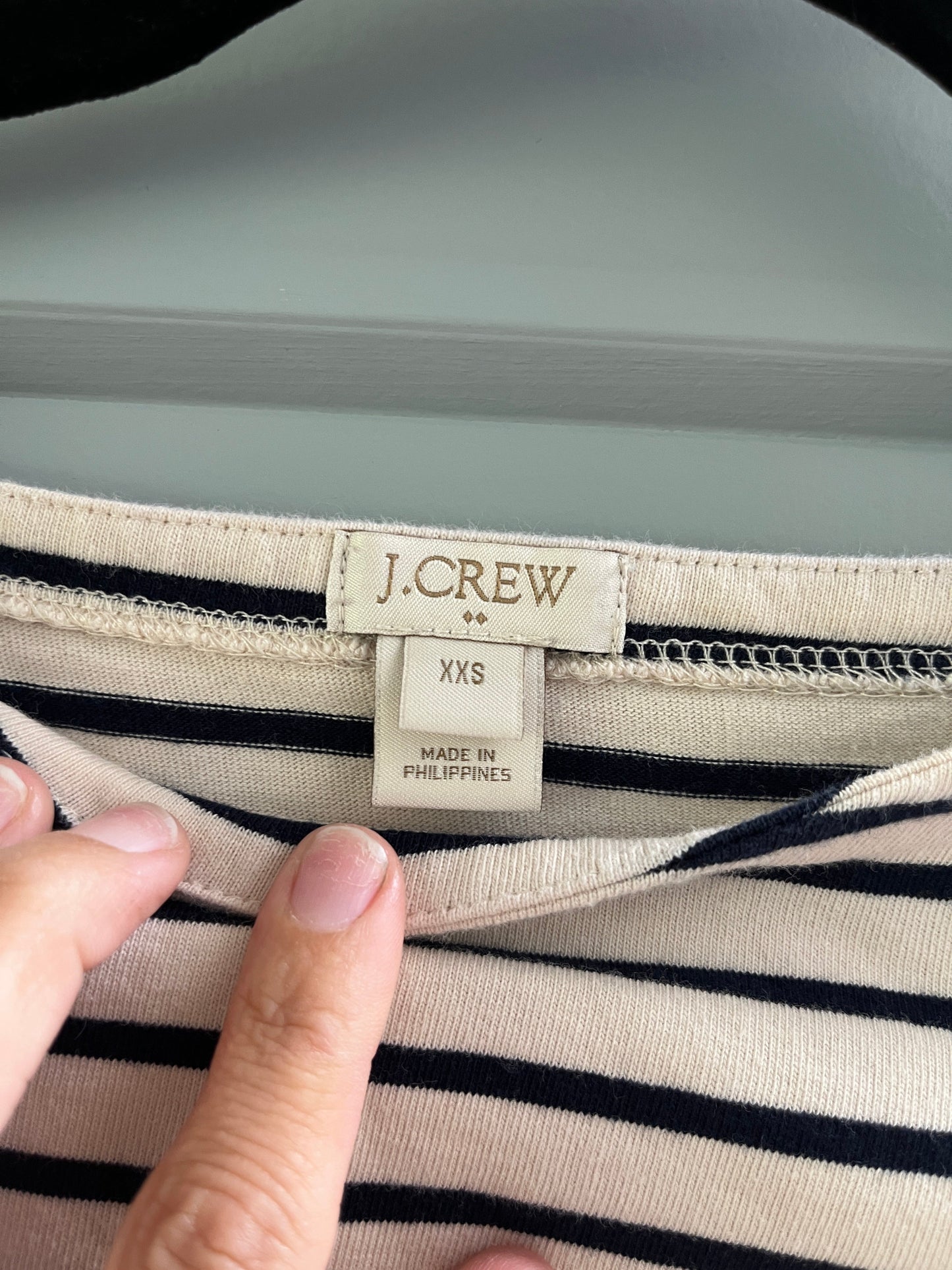 137 Jcrew women's XXS stripe shirt