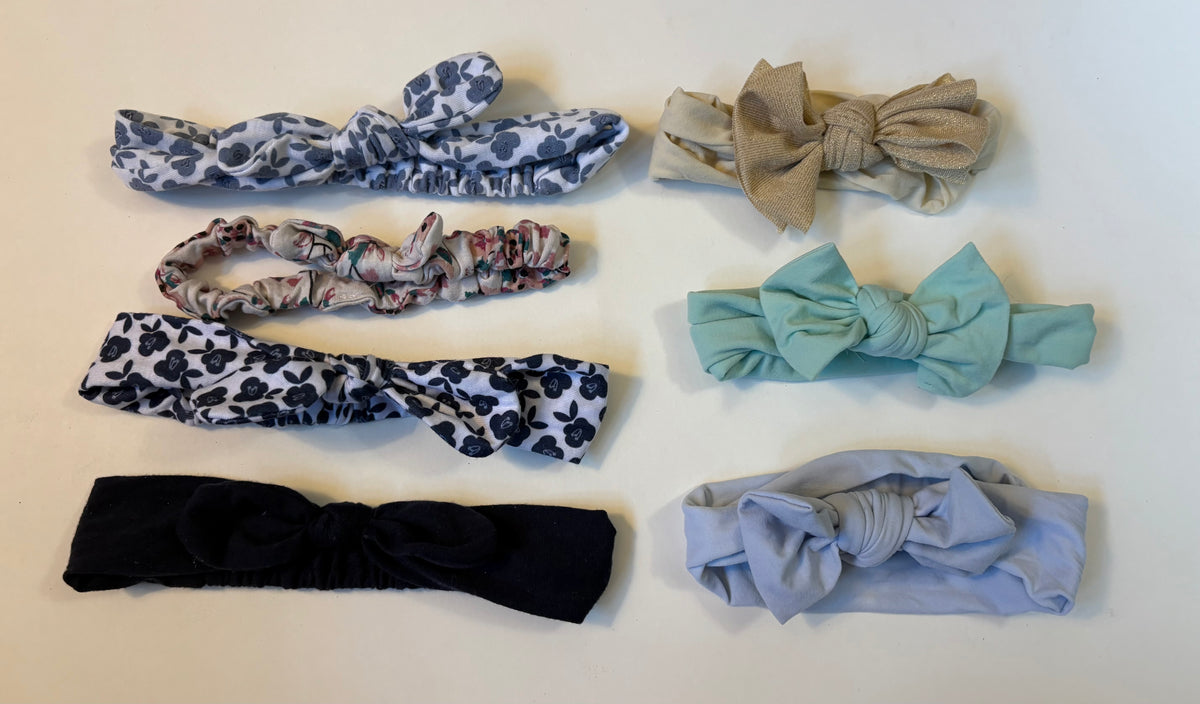 Seller 186 - Girls Headband Set - 3-12 Months - EUC