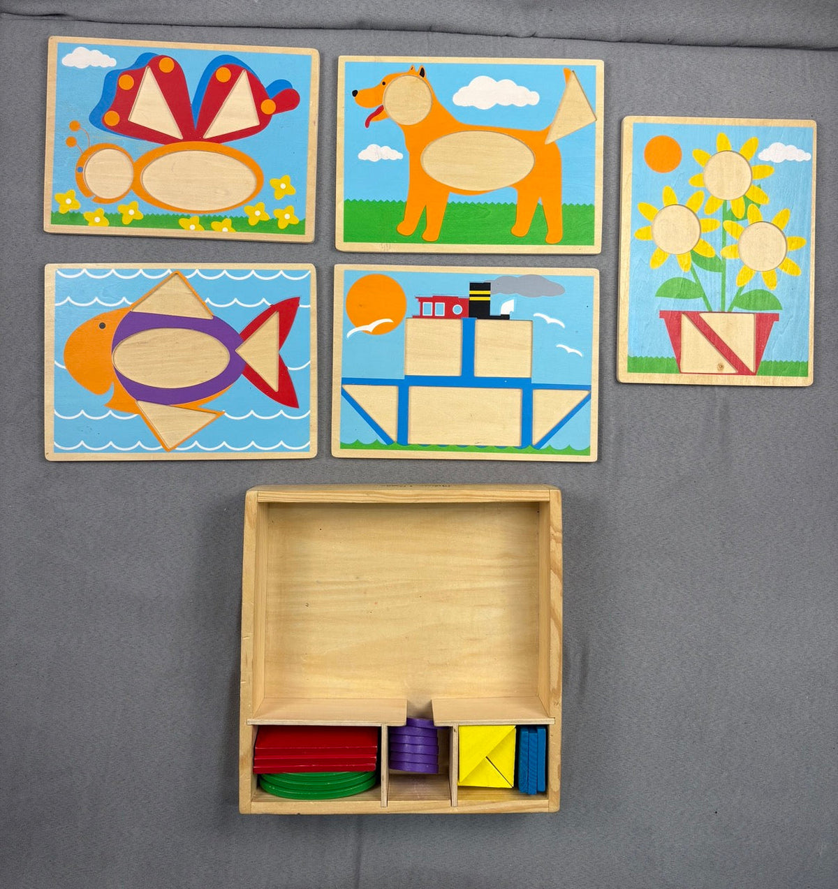 #39 Melissa & Doug Wood Shape Puzzle