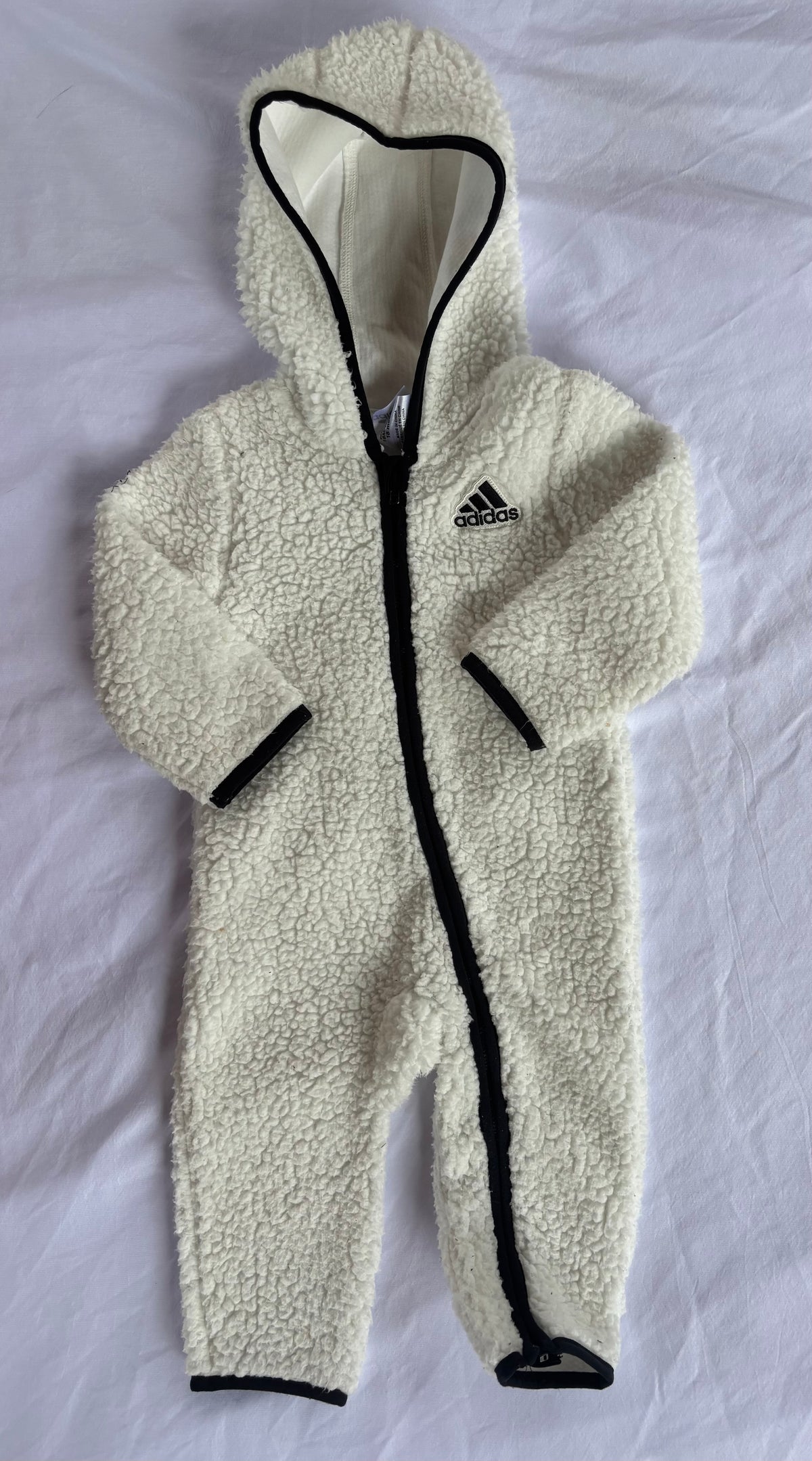 #119 adidas bunting/fleece suit 18 month