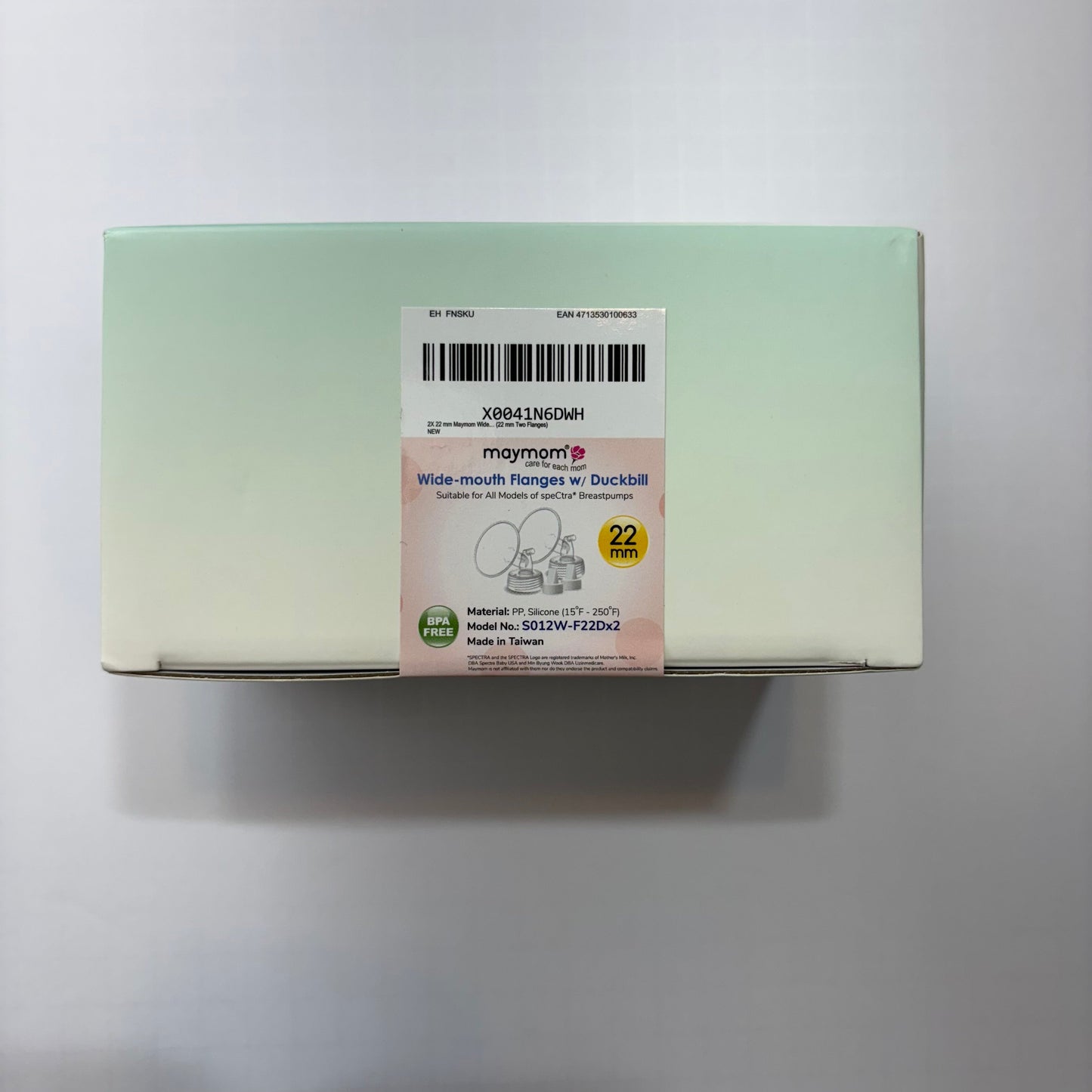 Seller 189 Maymom 22mm Flanges w/ Duckbill for speCtra Breastpumps NEW