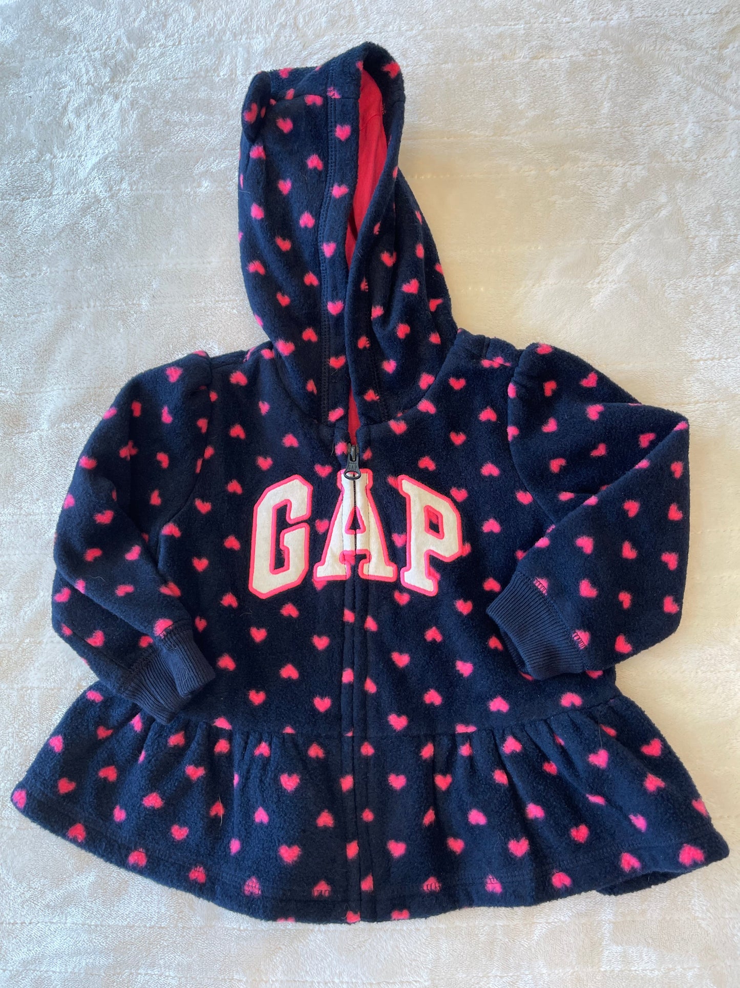 #212 Gap fleece zip up size 12-18 months EUC