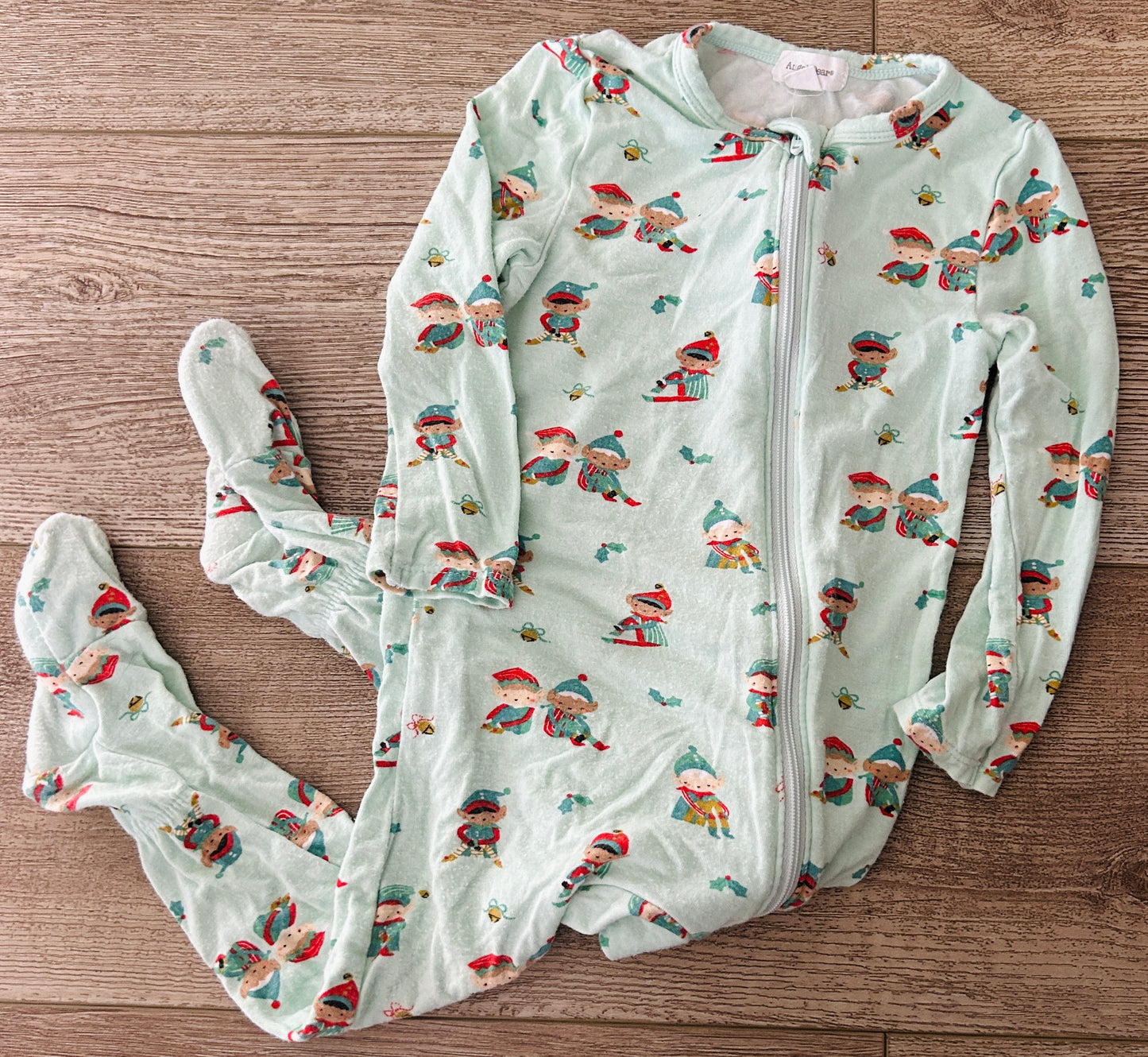 #15 Angel Dear 12-18m Rockin Elves Footie Pajamas