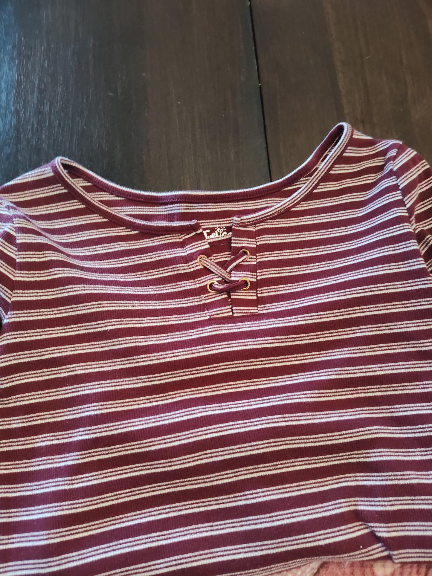 Seller 185: Lot of 6 girl long sleeves size 12 (Justice, Gap, Converse etc)