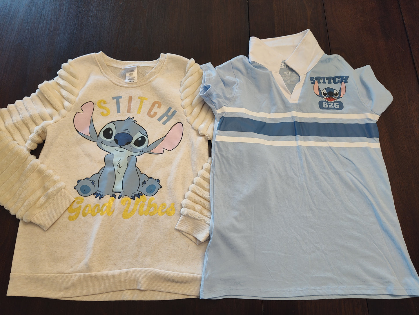 Seller 185: Stitch sweater and shirt size 14/16 shirt NWT