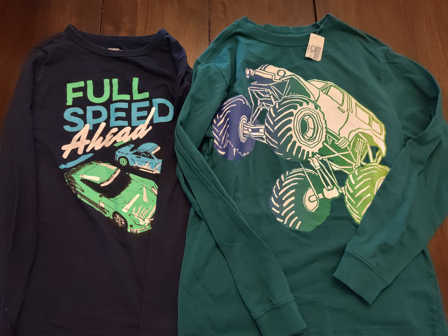 Seller 185: Boys size 14/16 car themed shirts x 2