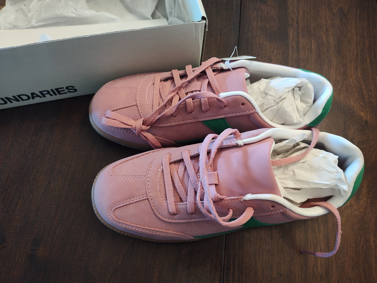 Seller 185: New No Boundries Pink/Green Shoes women's 8