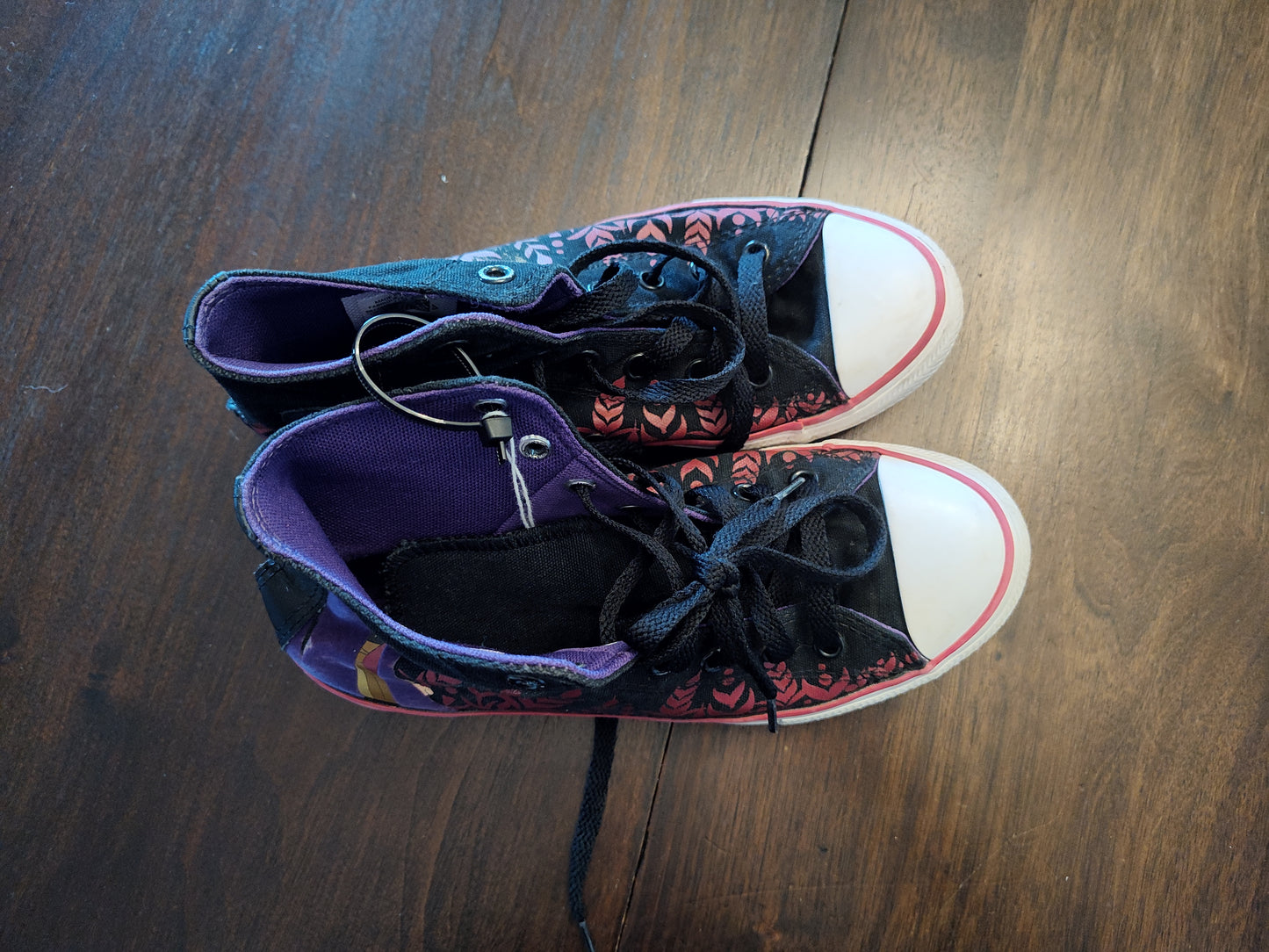 Seller 185: Converse Frozen Themed Girls size 3 youth