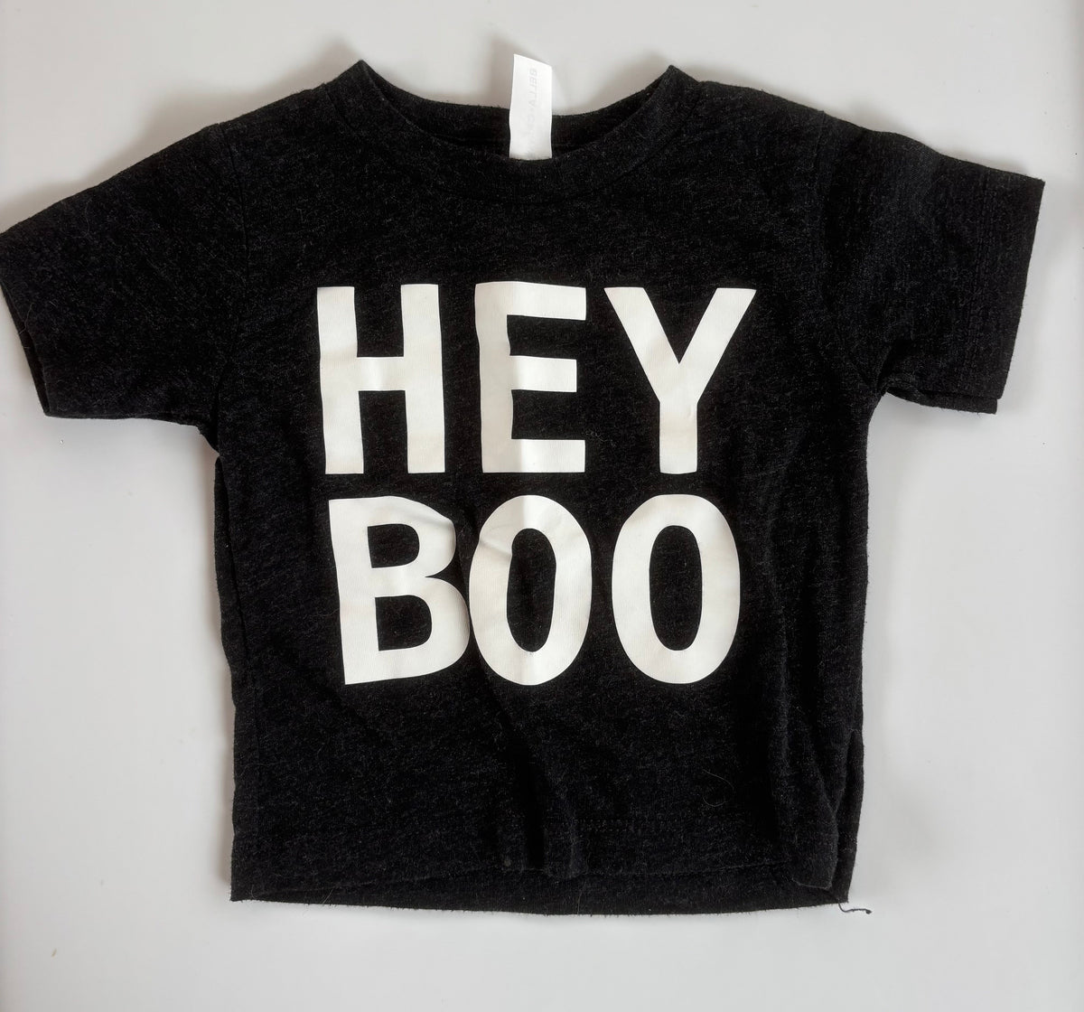 #119 Hey Boo Tee Shirt 12 month