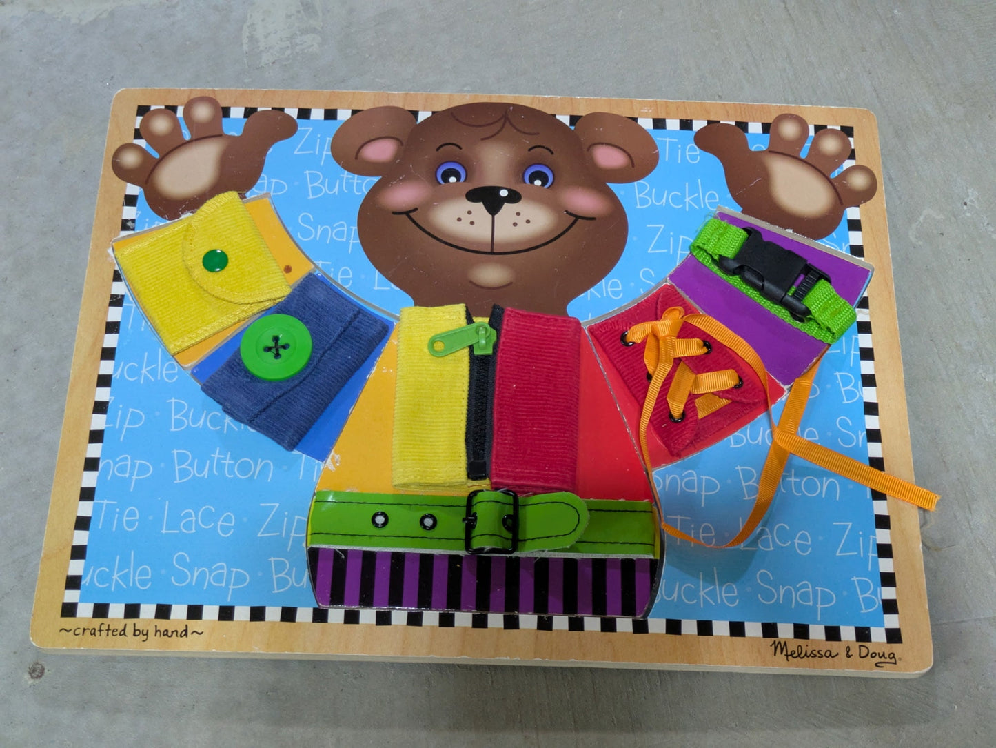 Seller 125 - Melissa and Doug Fine Motor Skills Bear Puzzle REDUCED