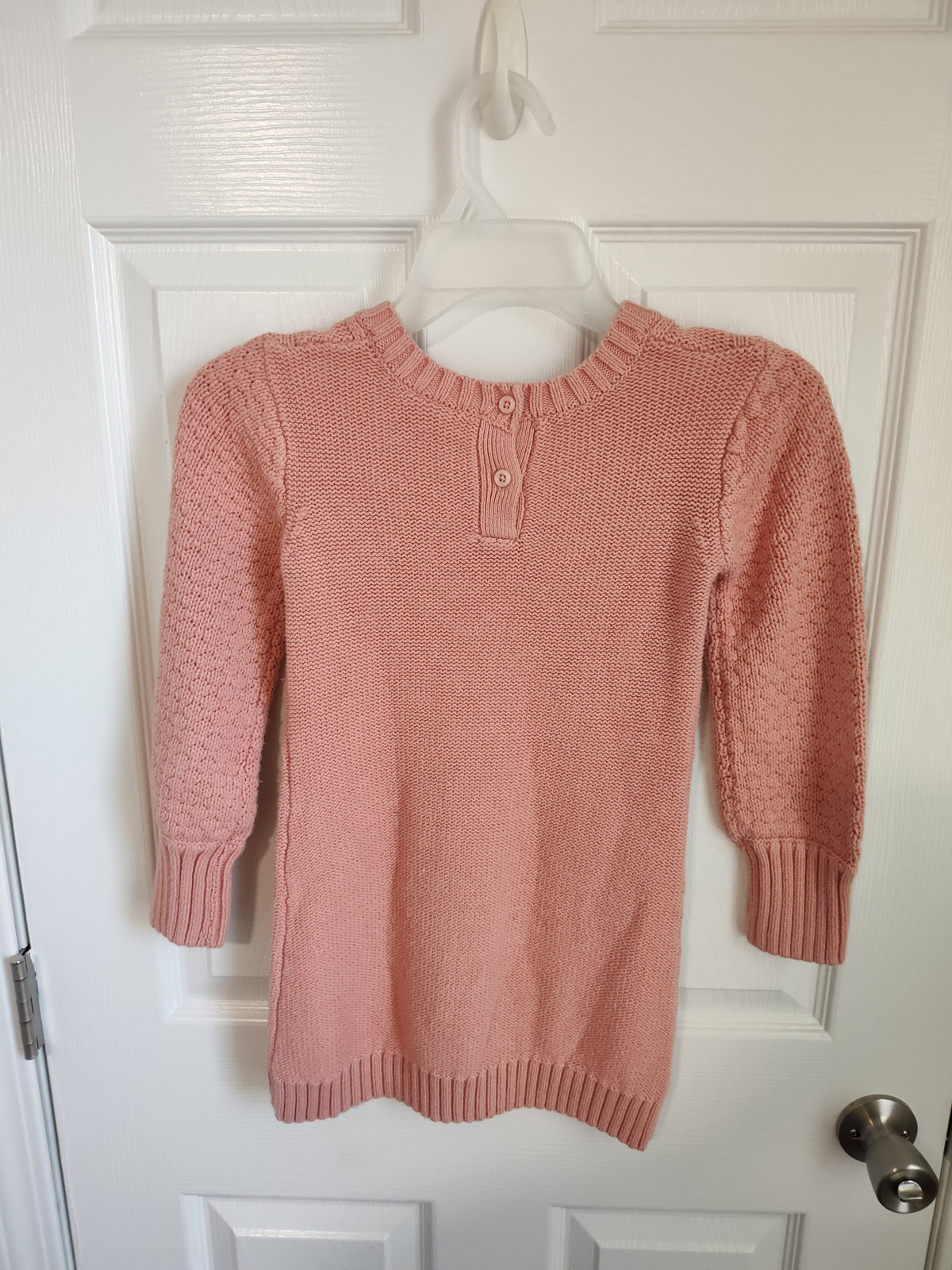 Seller 189: Nicole Miller girl's size 6 pink sweater dress