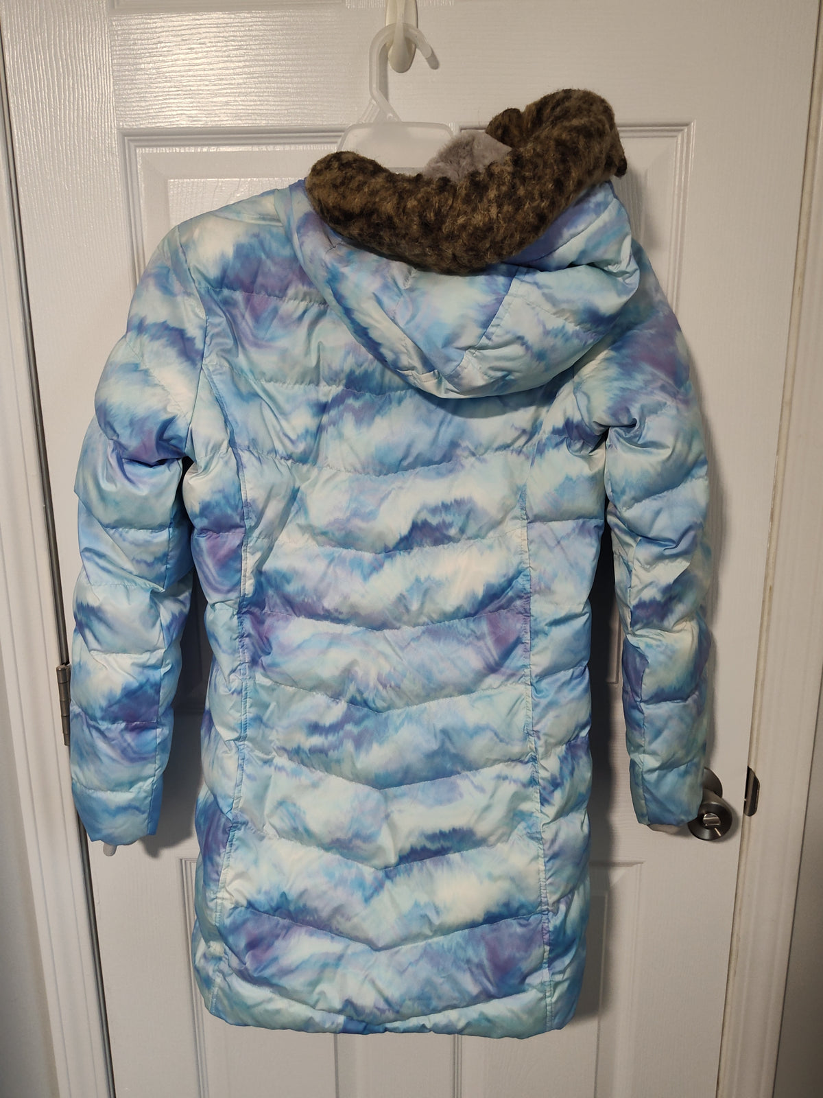Seller 189: Lands end XL (14/16) Double lined Coat with detachable hood girls