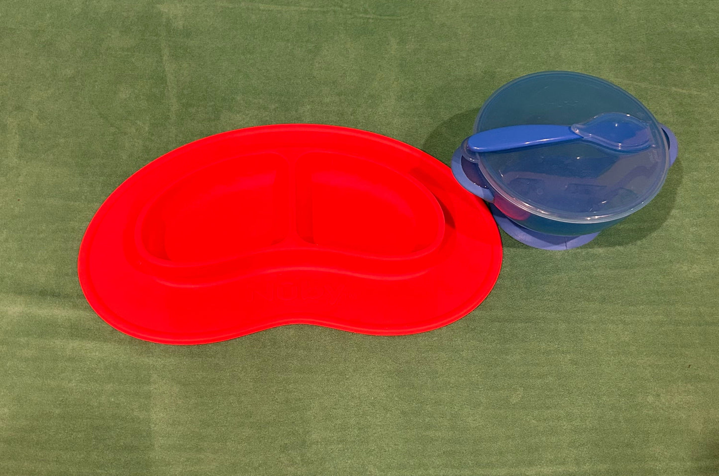 Seller 128 - Nuby Silicone Plate and Suction Cup Bowl Set REDUCED