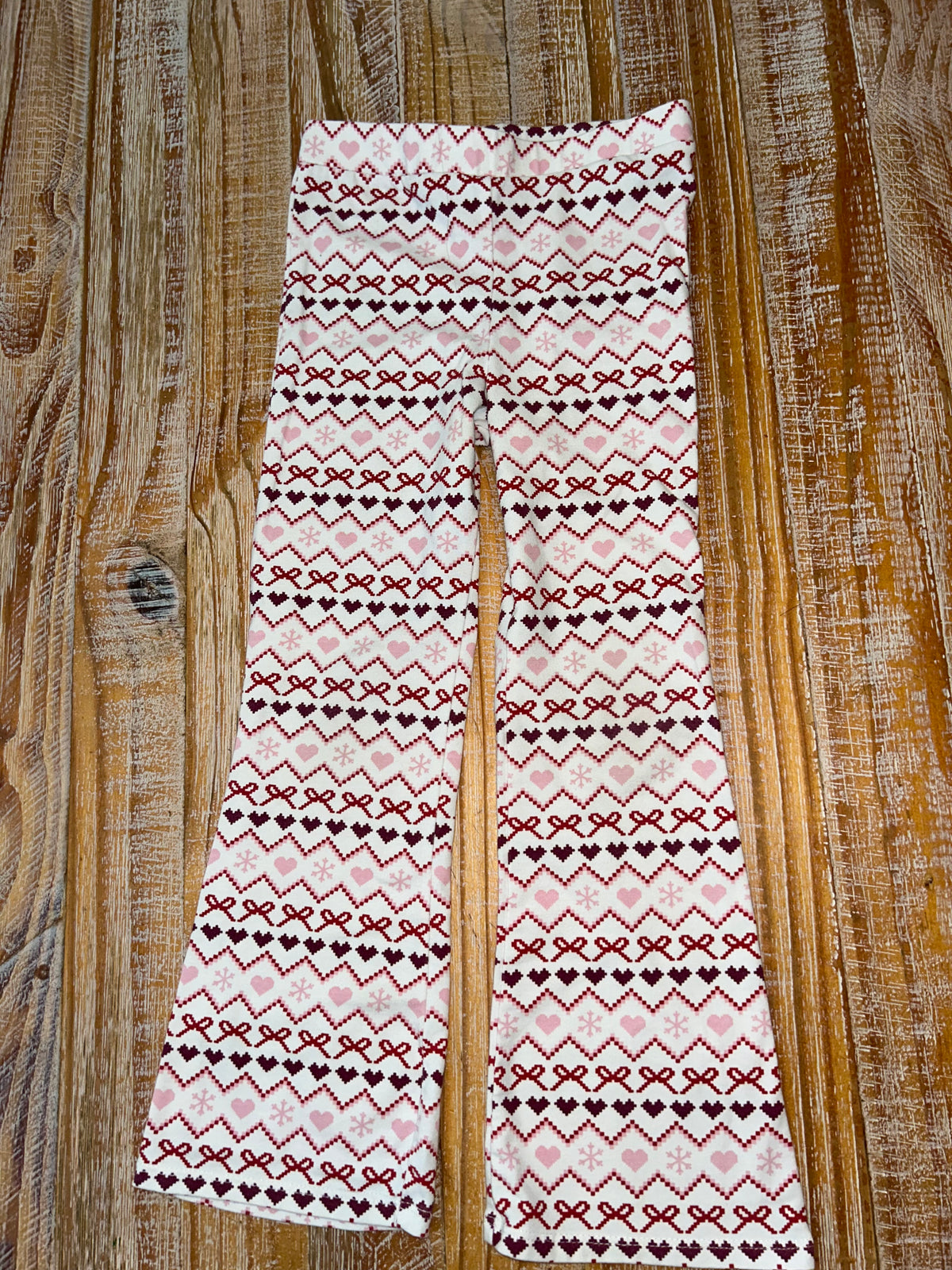 #4 Garanimals Valentines Day Patterned Flared Pants Girls 5T