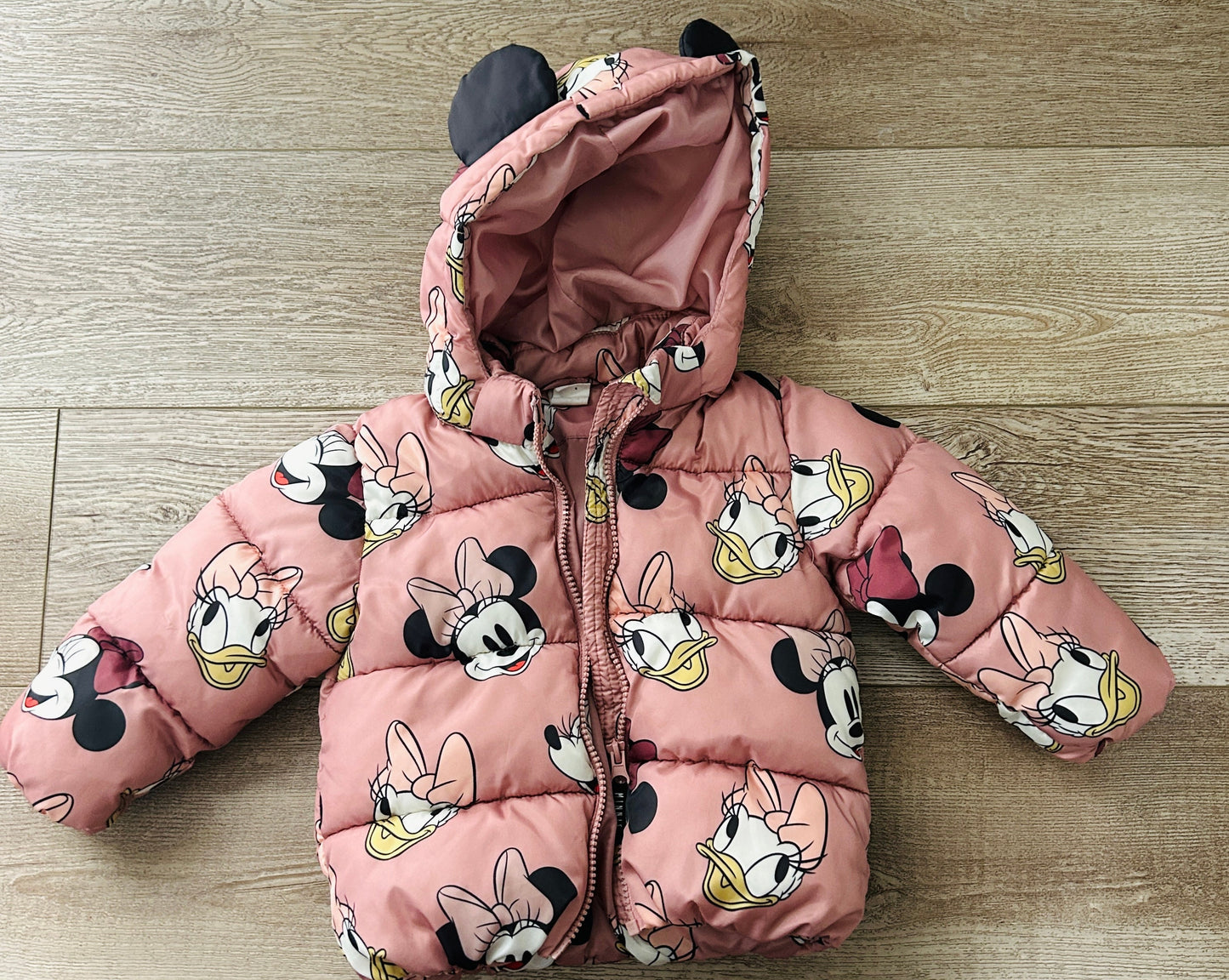 #15 *Reduced* H&M 12-18m Minnie and Daisy Winter Jacket VGUC