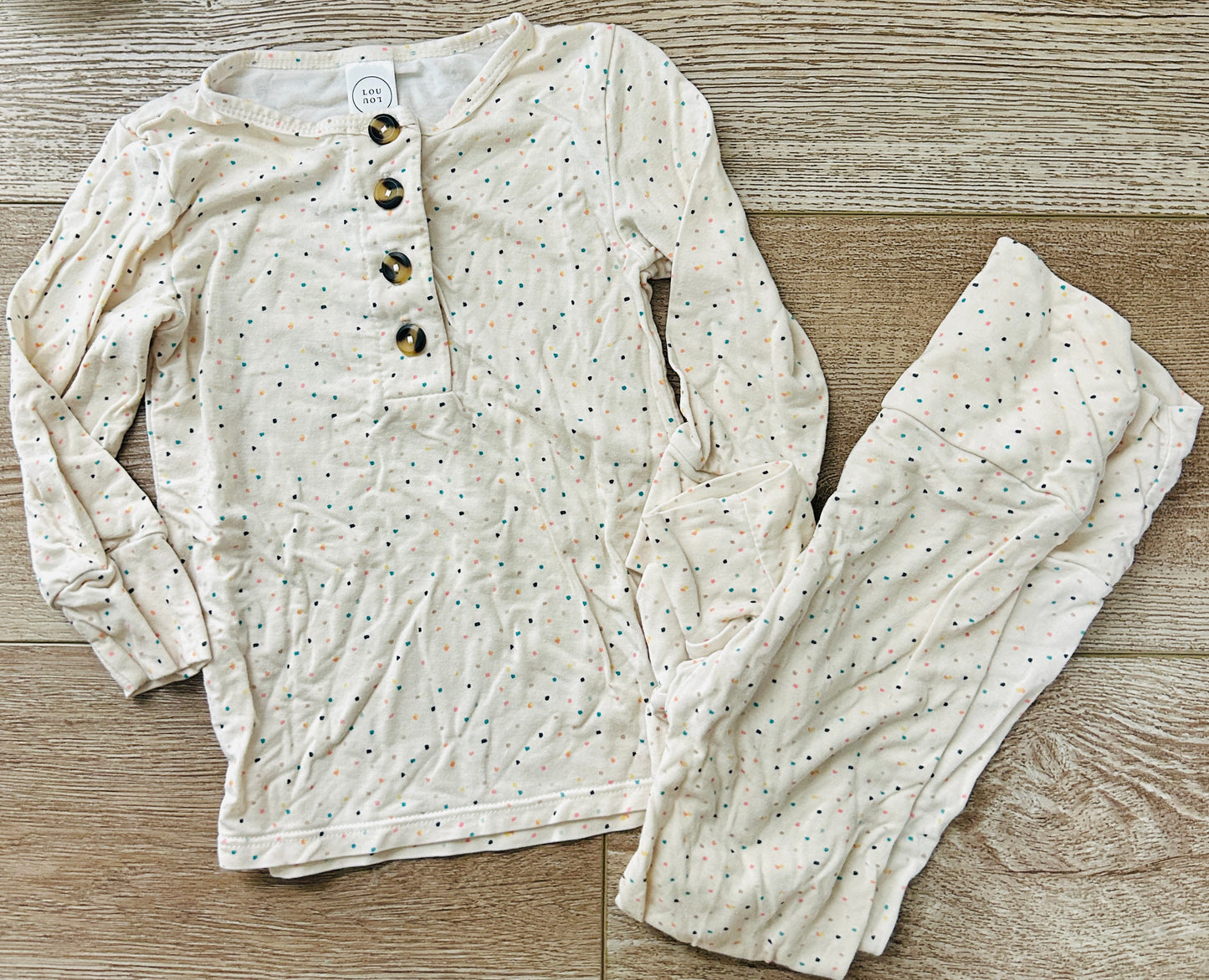 #15 Lou Lou Co 12-24m Dottie Pajamas VGUC