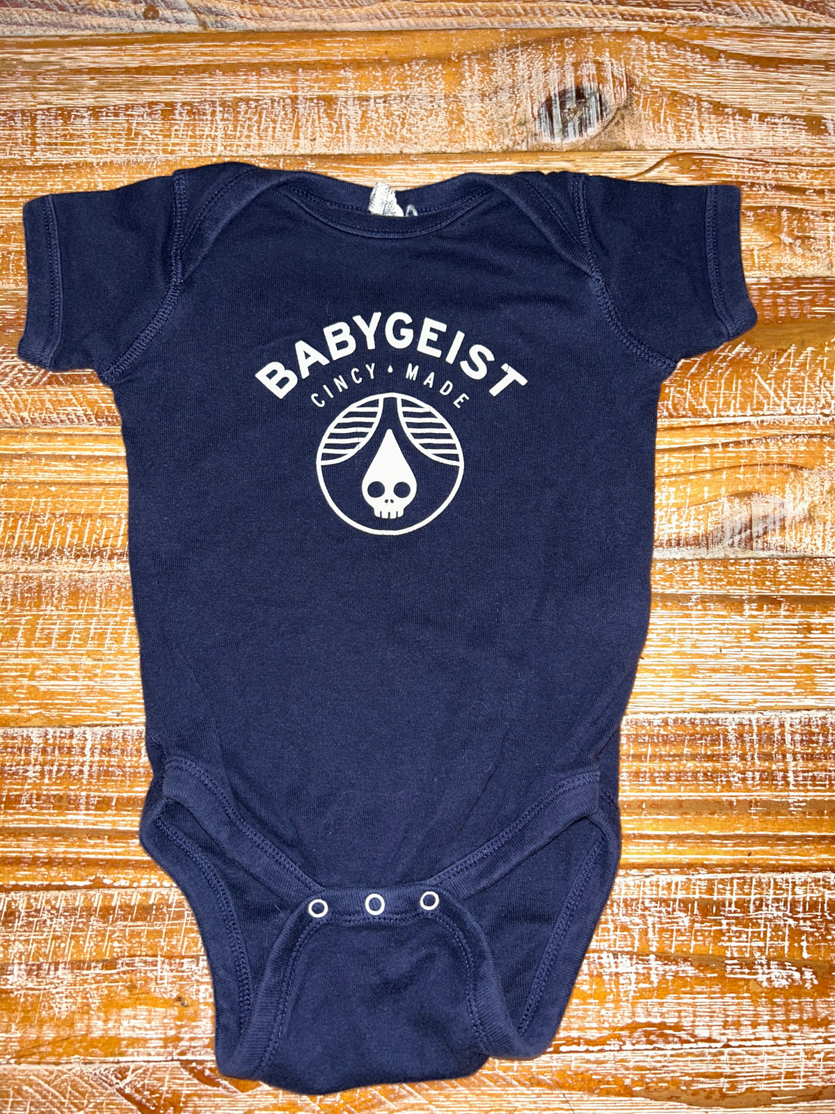 #4 Rhinegeist Blue Onesie 12 months