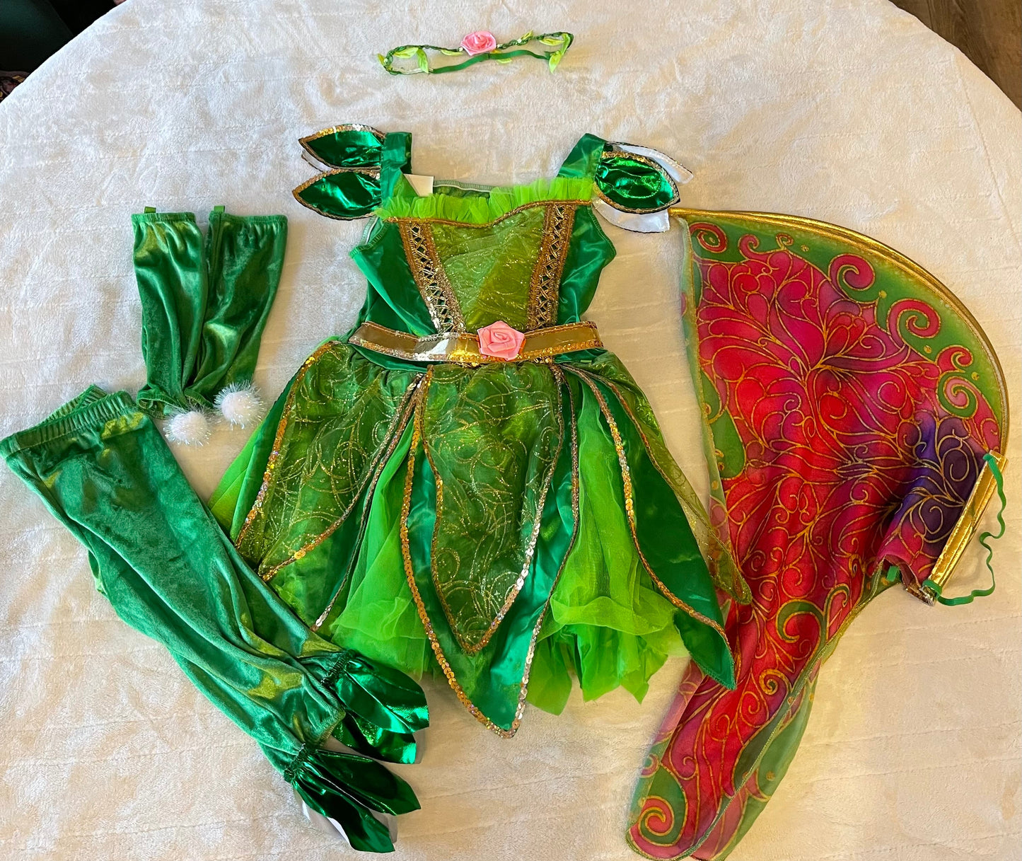 #212 tinker bell inspired costume size 3-4